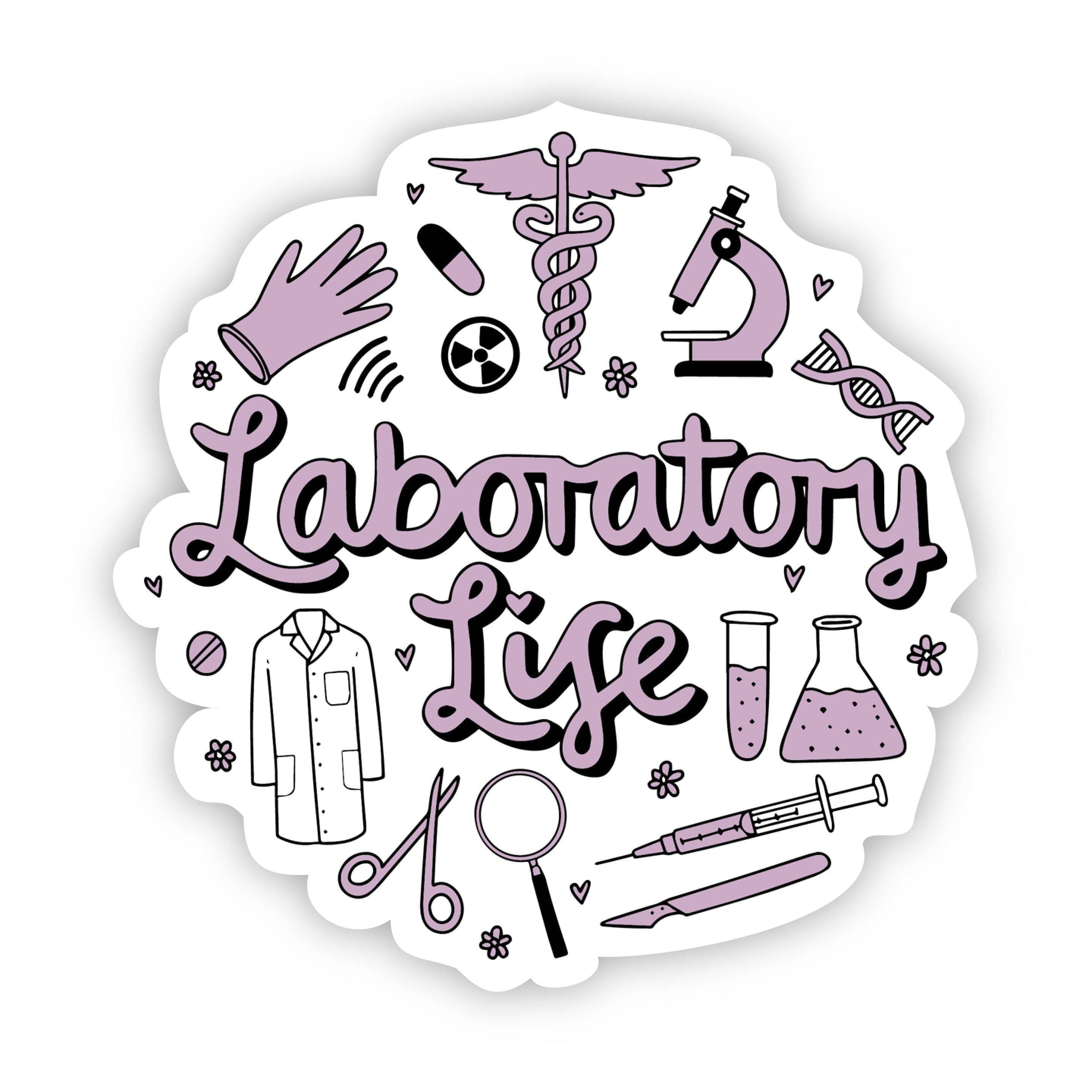  Laboratory Life Purple Sticker、mySite、elrpsem3k