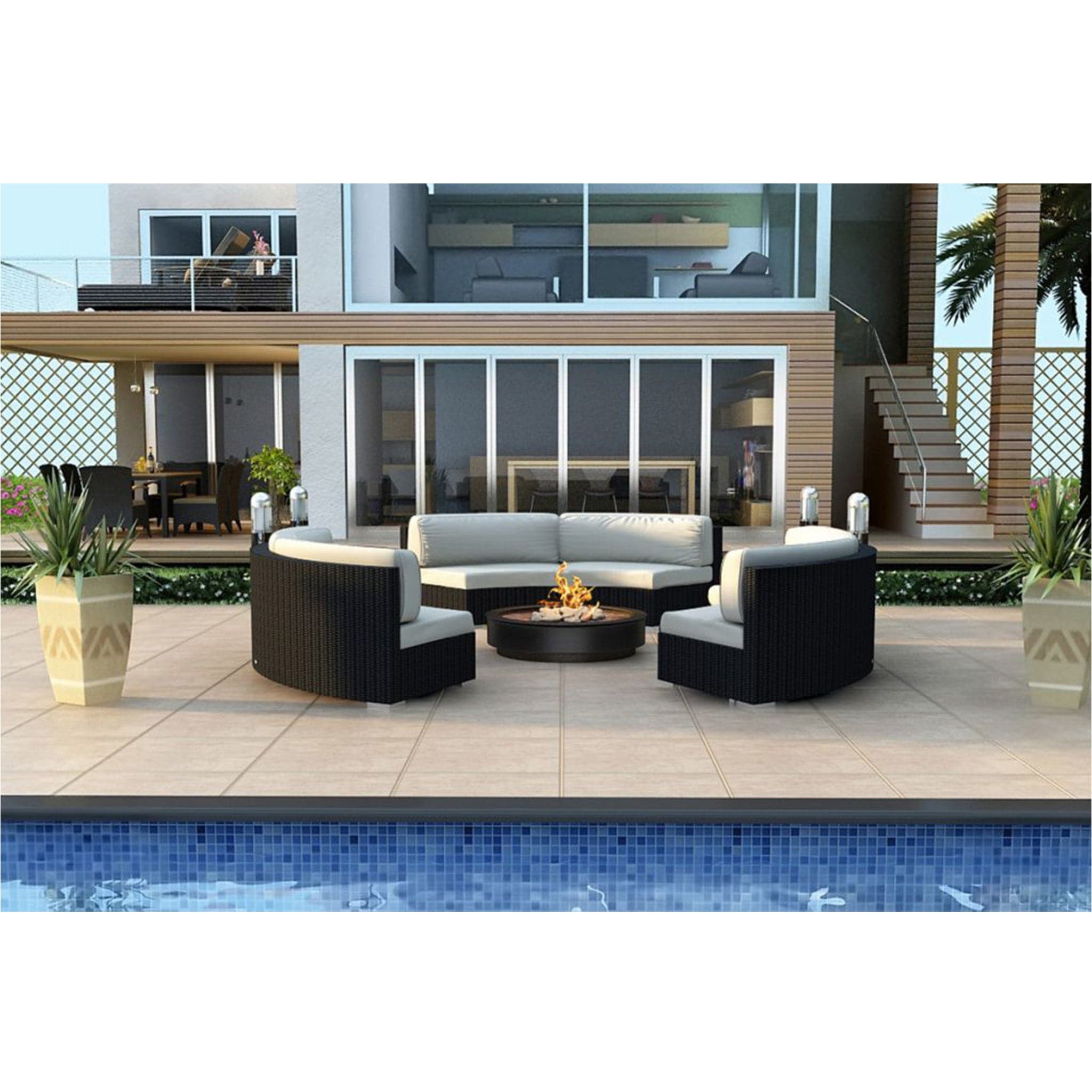 Urbana 3 Piece Curve Sectional Set、mySite、neckold