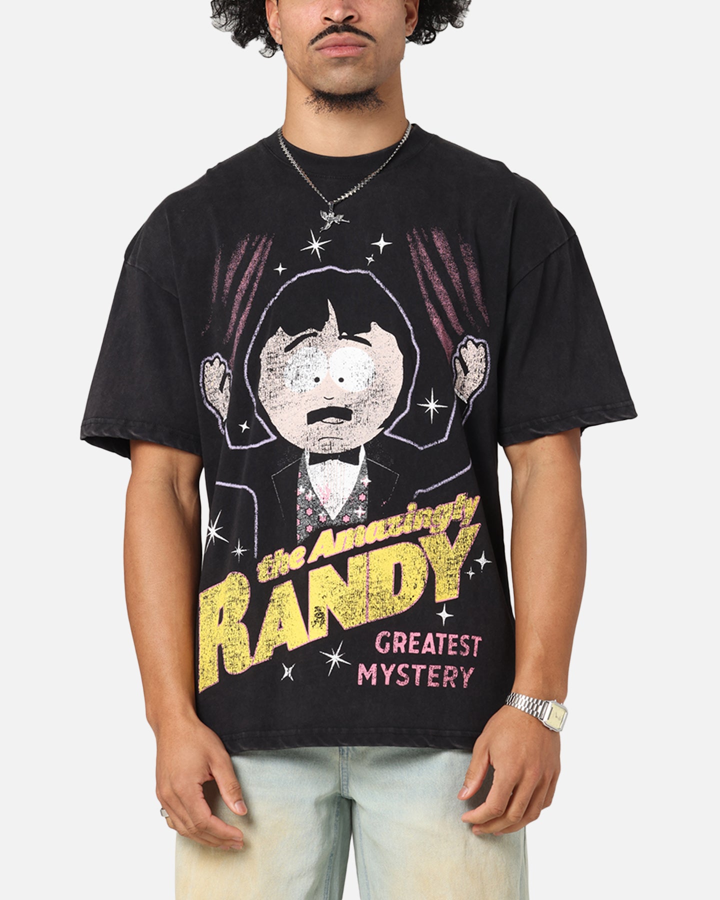 73 Studio X South Park The Amazing Randy Vintage T-Shirt Black Acidwash、mySite、zt4zffjzw