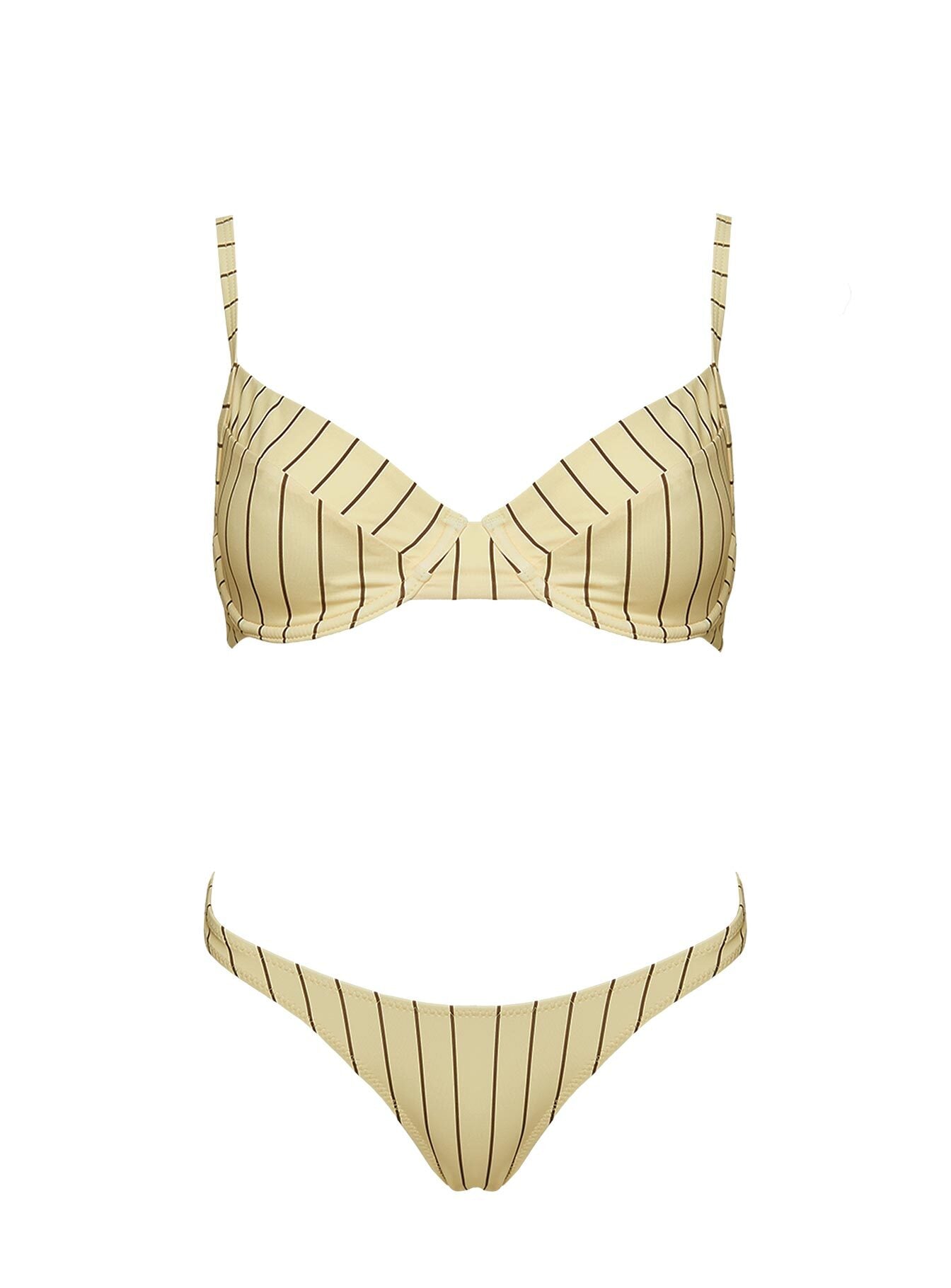 The Deep End Bikini Top Yellow Stripe、mySite、solidvoid