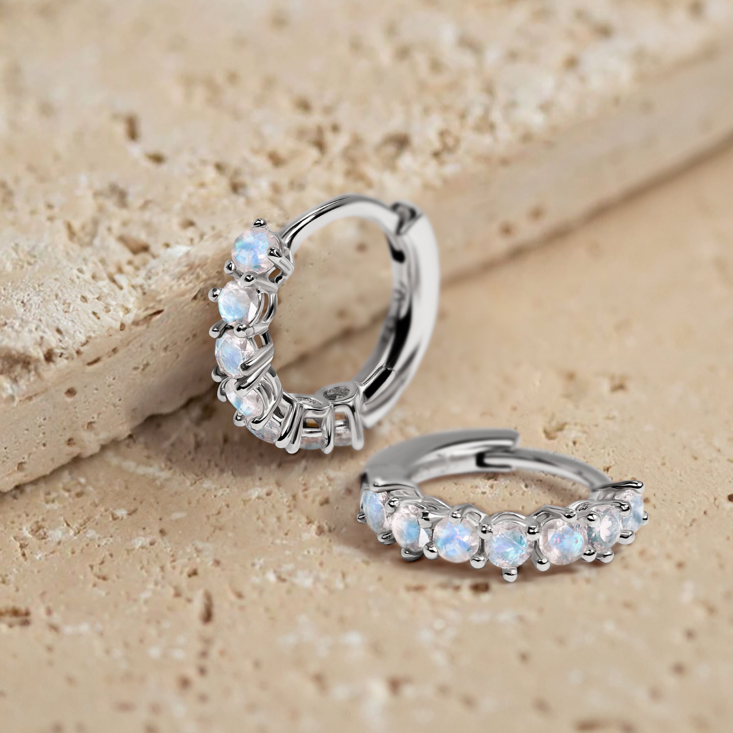 Moonstone Earrings - Bonny Hoops、mySite、hinf8tx79