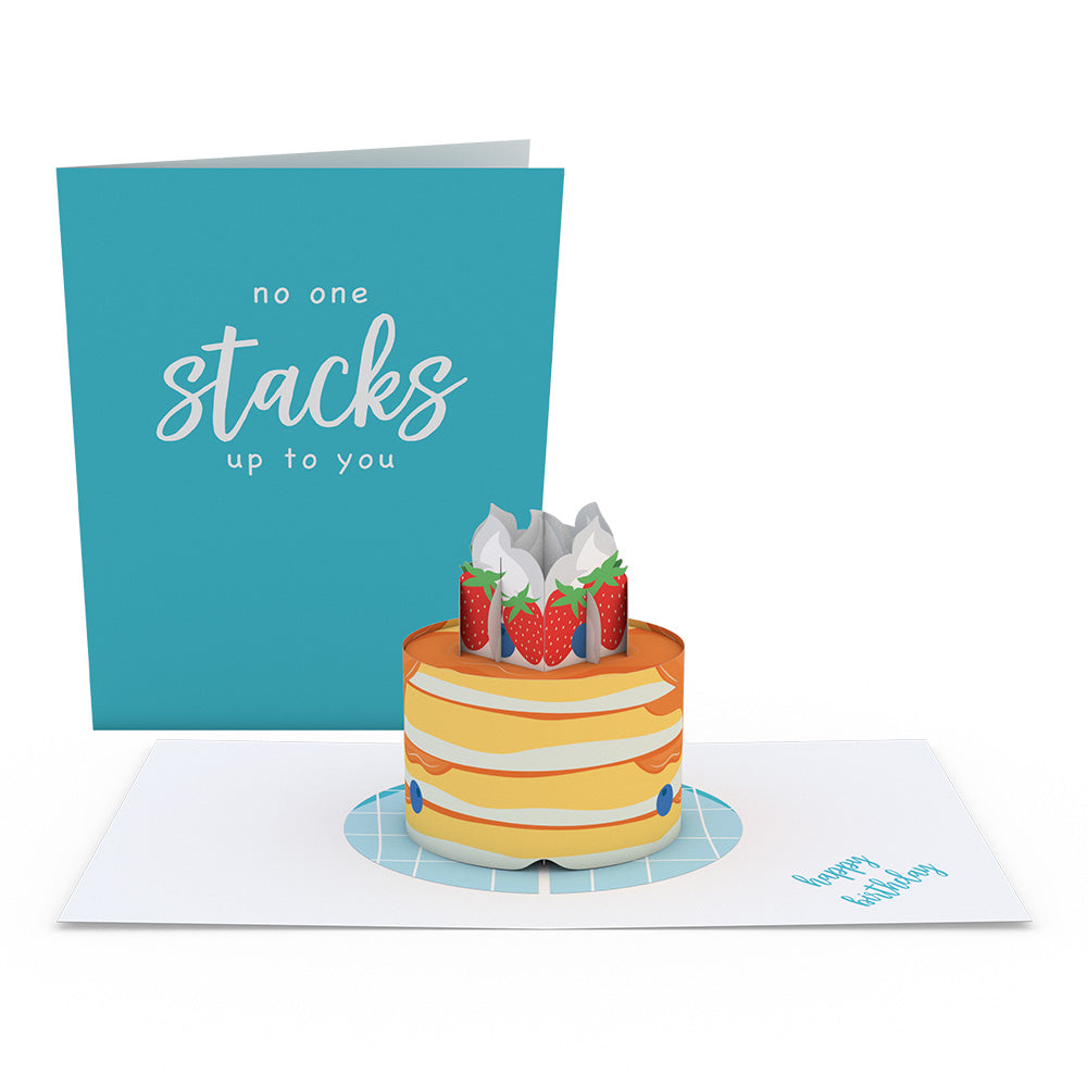 Pancake Stacks Birthday Paperpop Card®、mySite、solidvoid