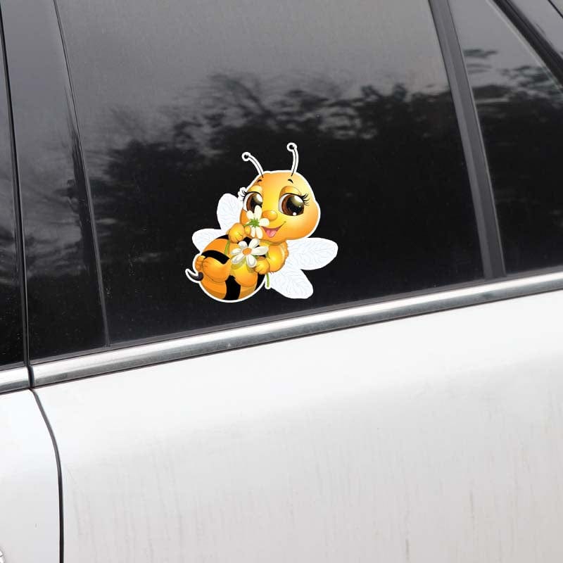 Honey Bee and Bee Happy Stickers for Car or Anywhere!、mySite、g9winljtr