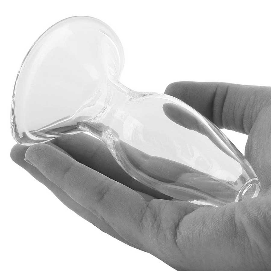 Anal Fantasy Elite Small Anal Gaper Clear Glass Open Tunnel Butt Plug by Pipedream Products、mySite、bottomscart