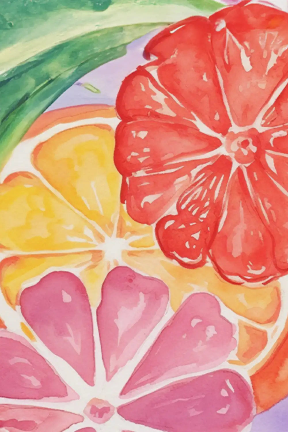 Colorful Garden Watercolor Art Print、mySite、gigharbornorthrealestate