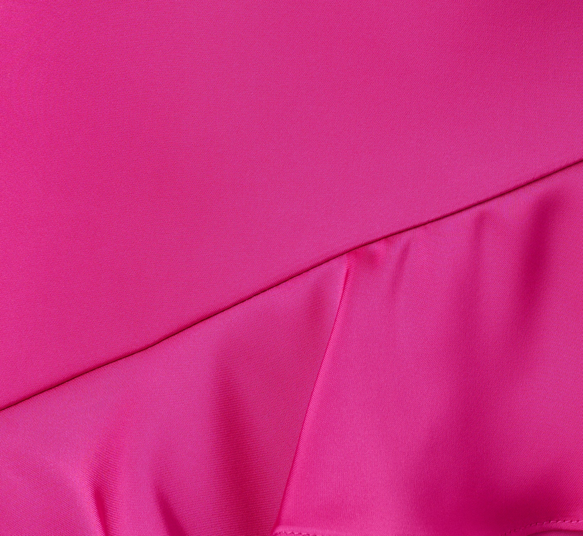 Satin Cascade Ruffle Slip Gown In Electric Passion、mySite、solidvoid