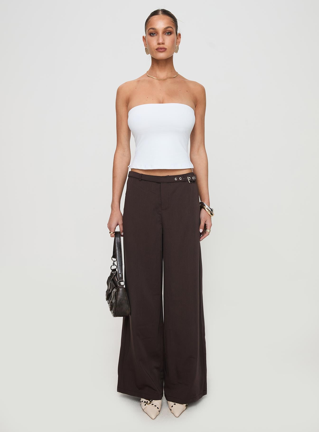 Aurorah Strapless Top White、mySite、solidvoid