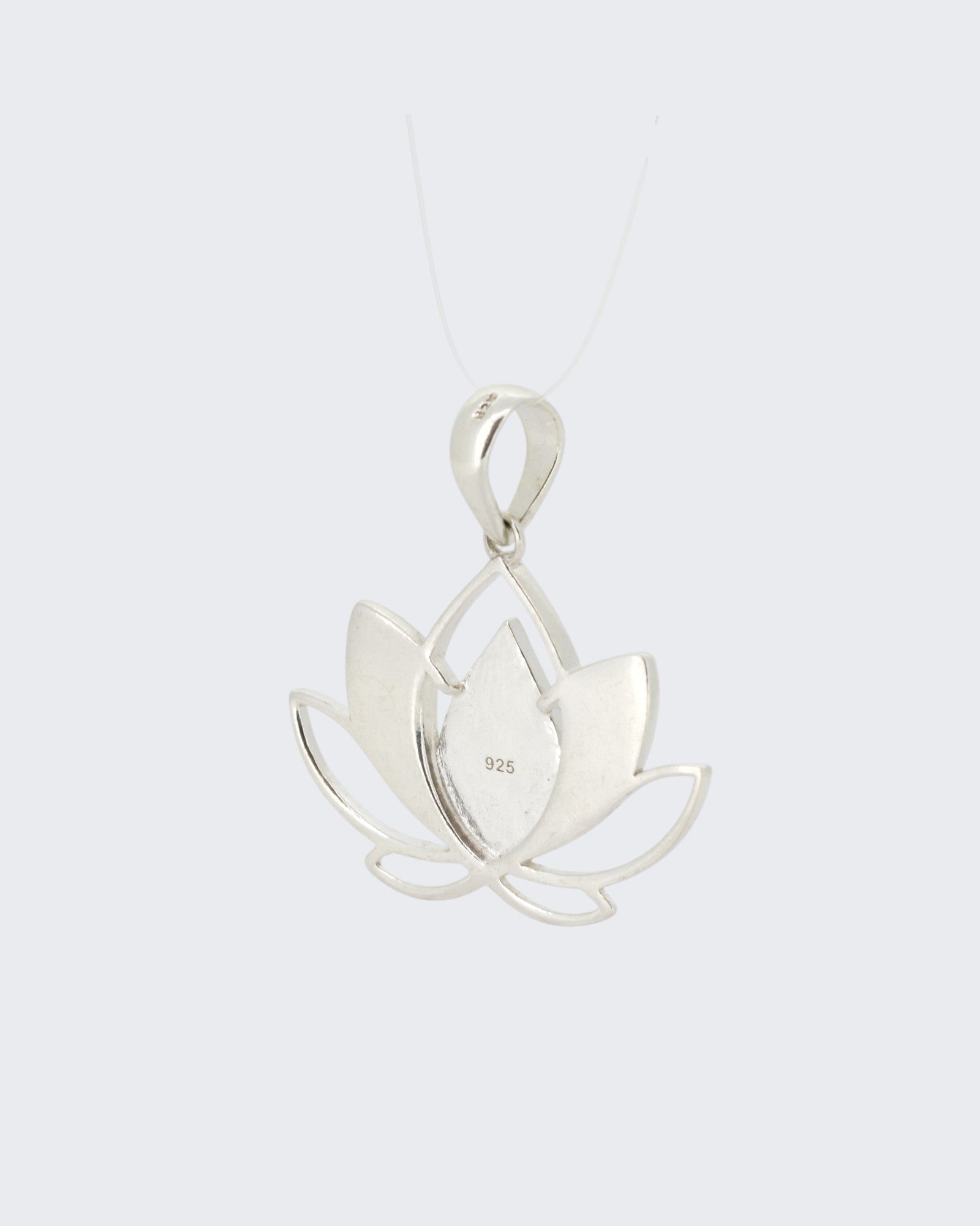 Pink Enamel Lotus Sterling Silver Pendant、mySite、topwebapps