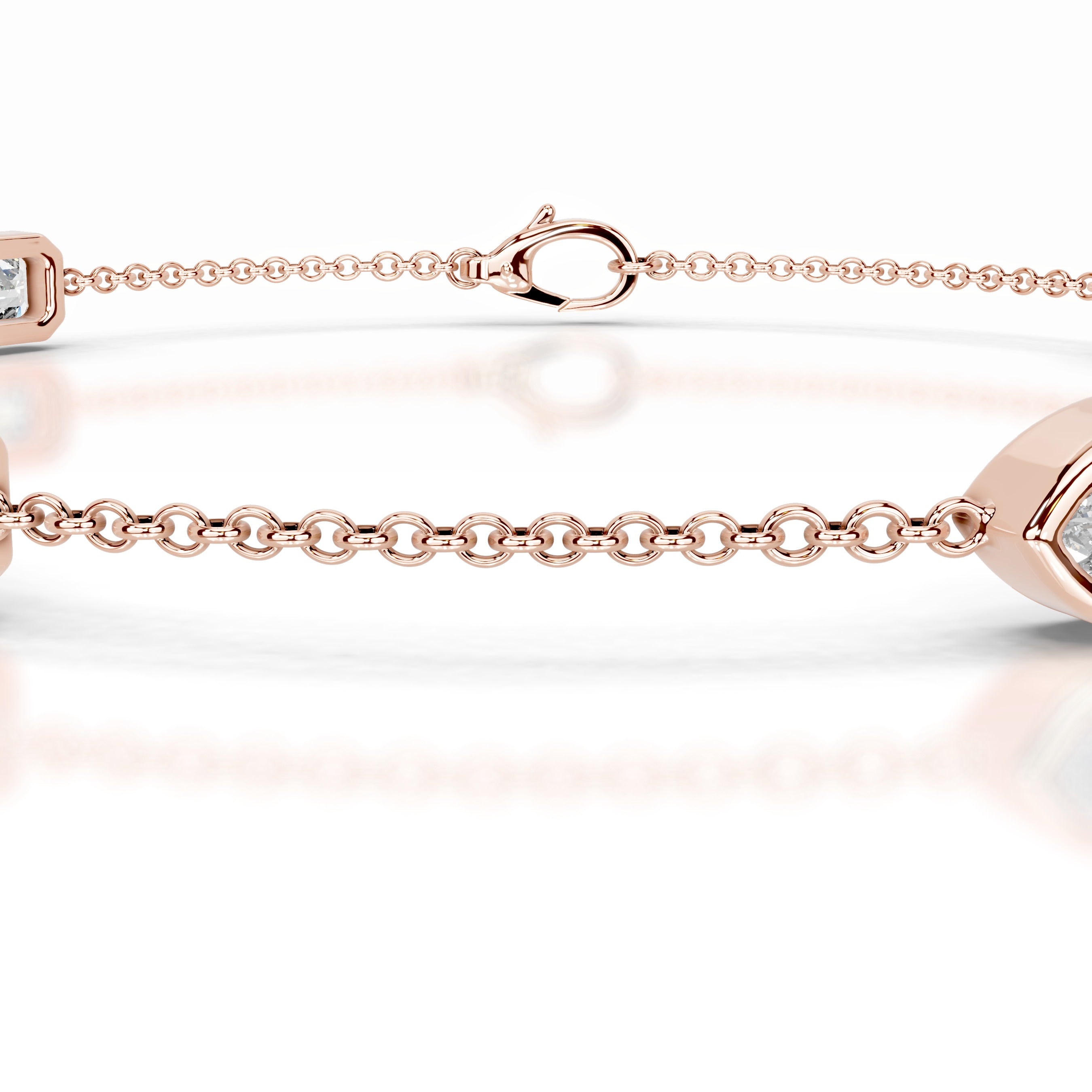 Heather Diamond Chain Bracelet - 14K Rose Gold、mySite、hinf8tx79