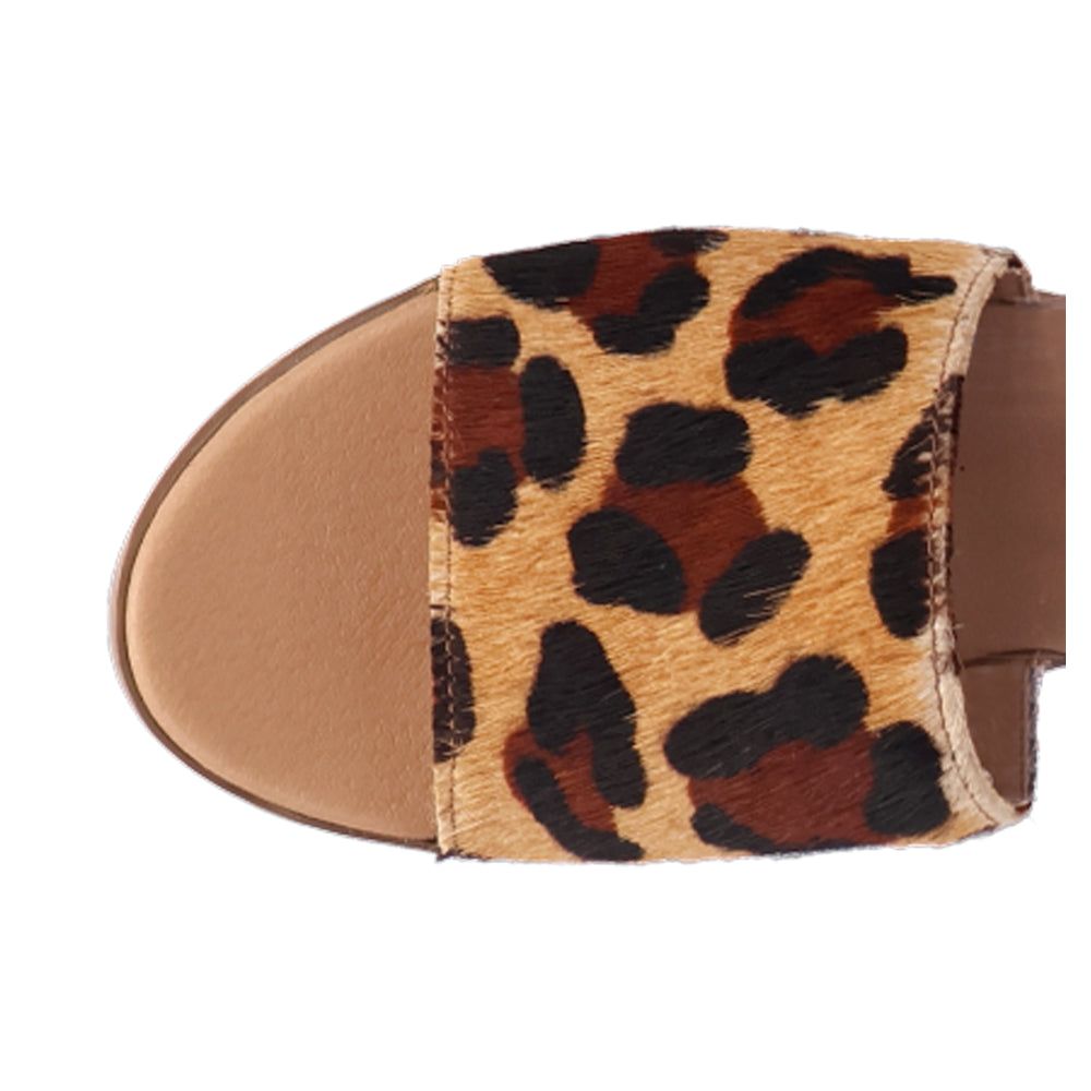 Tabby Leopard Print Slide Flat Sandals、mySite、gtrtttuynbv