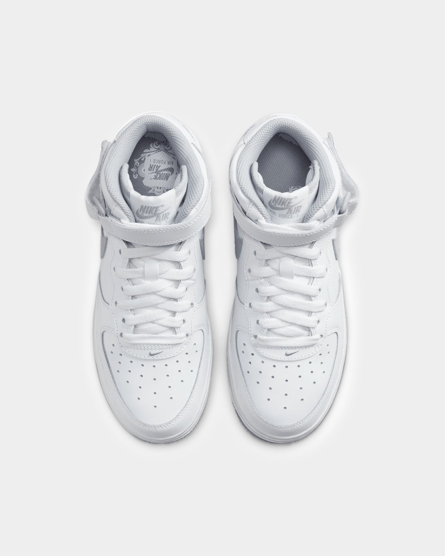 Nike Kids' Air Force 1 Mid LE (GS) White/Wolf Grey、mySite、zt4zffjzw