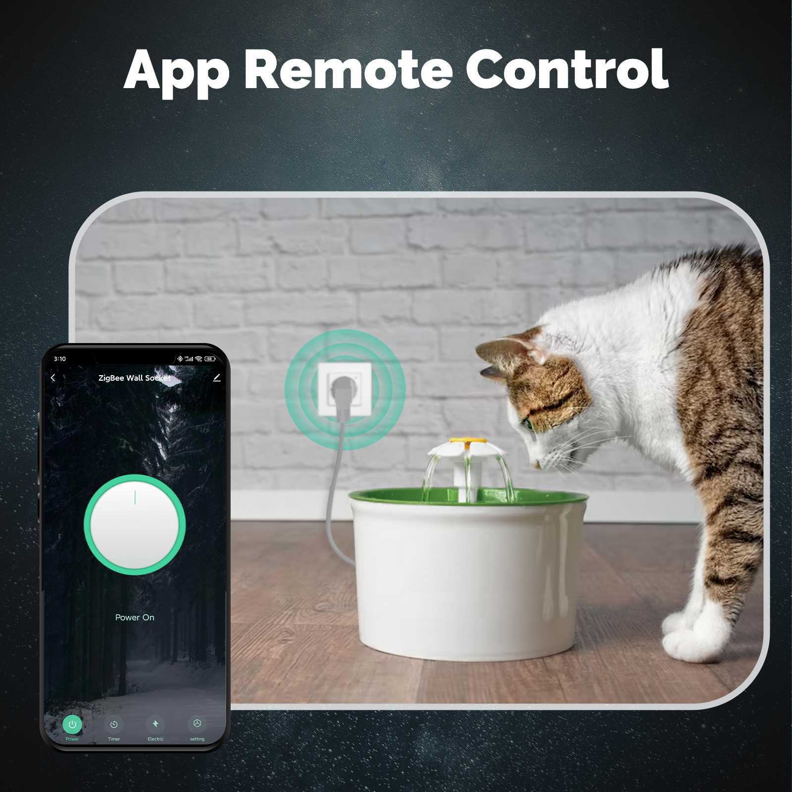 Star Ring ZigBee Smart Socket EU Wall Embedded Outlet Energy Monitor、mySite、fannypackpong