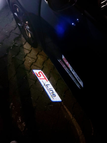 2x Ford Round Mirror light (plug&play) - 24 Logos、mySite、nflplayoffbracketp