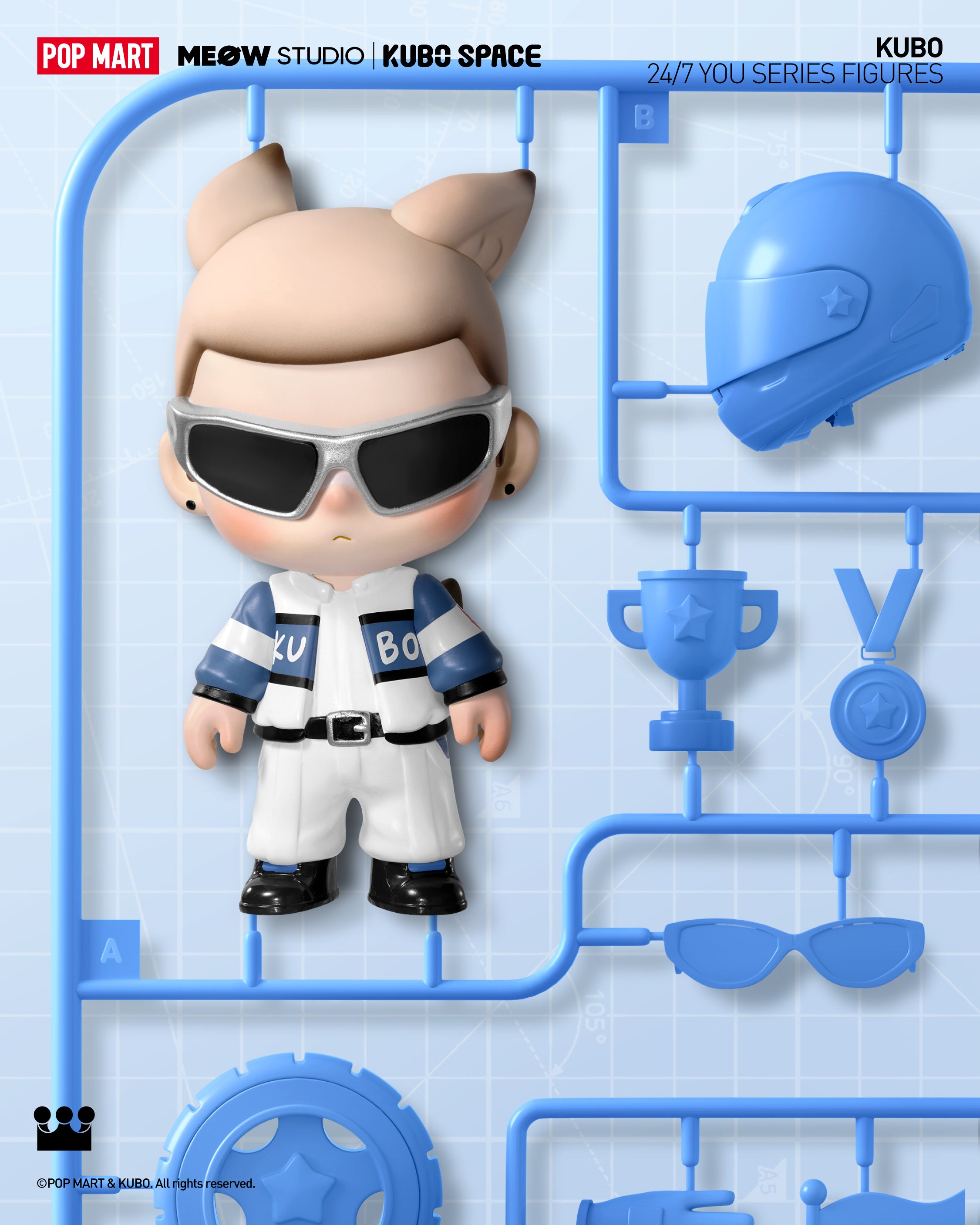  POP MART KUBO 24/7 You Series Figures、mySite、greenlandpopulation