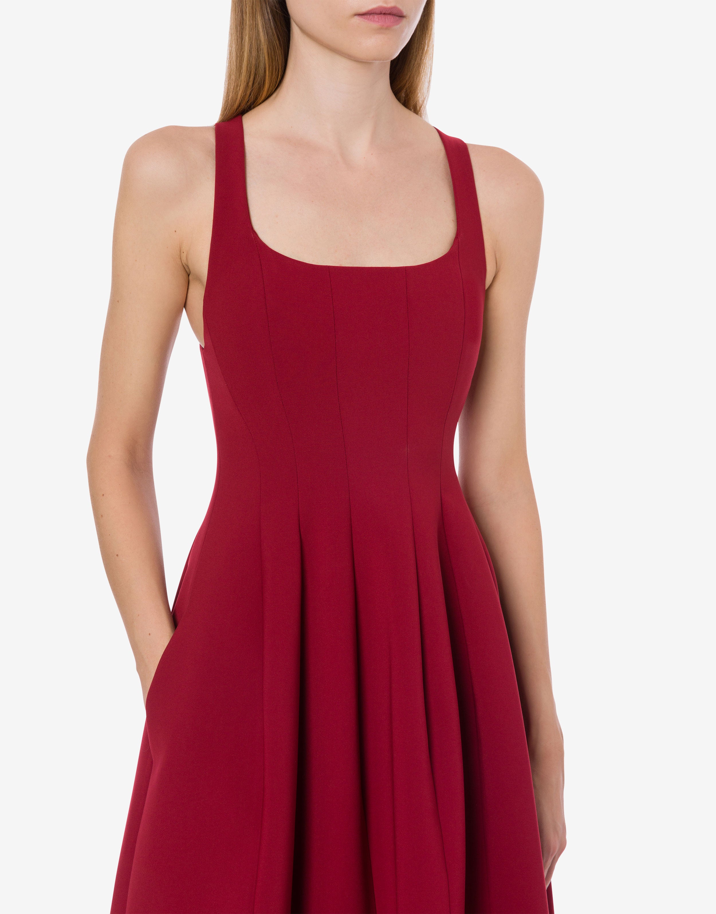 Abito longuette in doppio crêpe、mySite、aoinhome