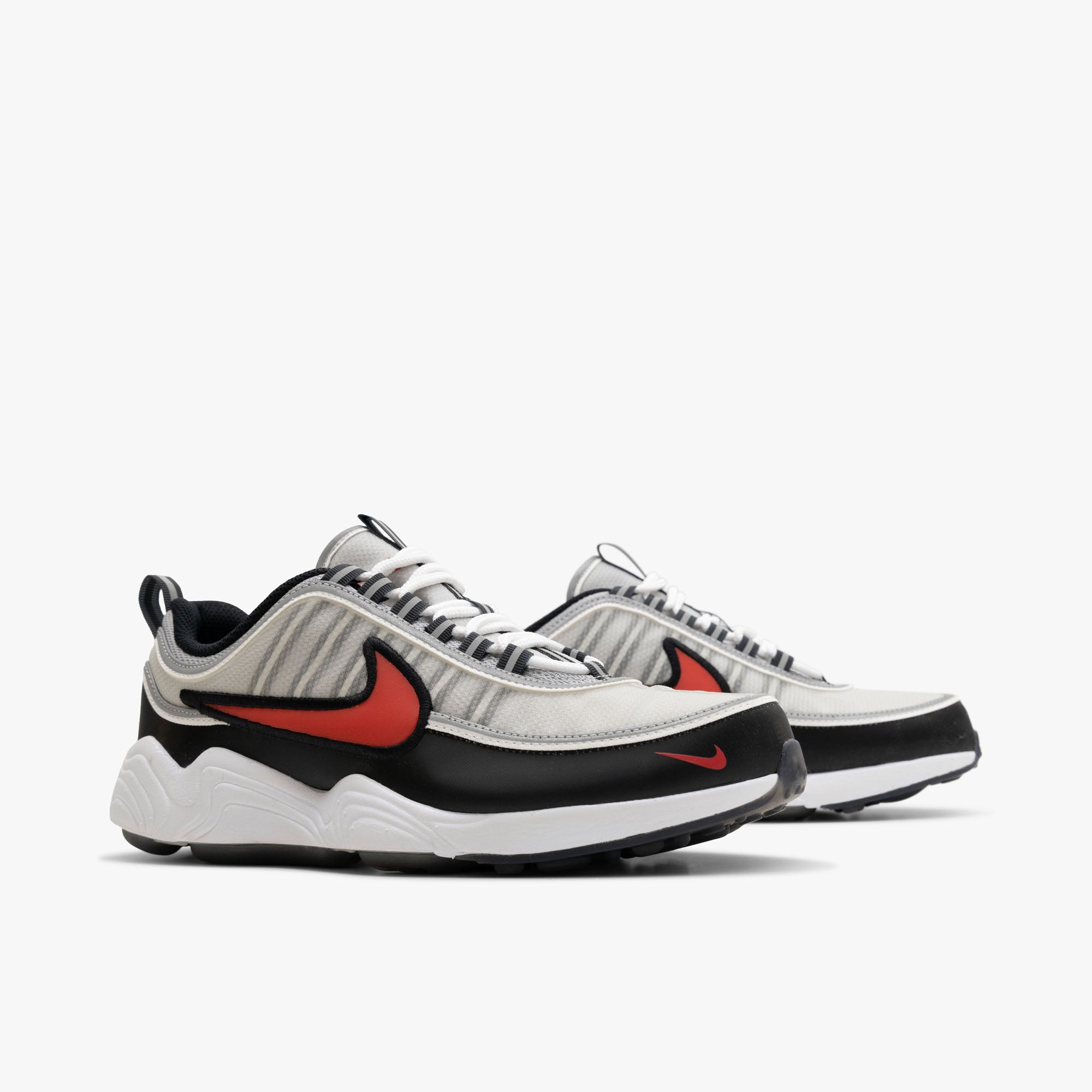  Nike Air Zoom Spiridon Metallic Silver / Sport Red - Black、mySite、merchandisen