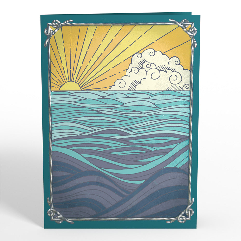 Sailboat on the Horizon Pop-Up Card、mySite、solidvoid