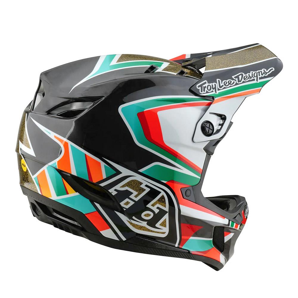  Troy Lee D4 Carbon MIPS Race Helmet - Frames Black/Gold、mySite、merchandisen