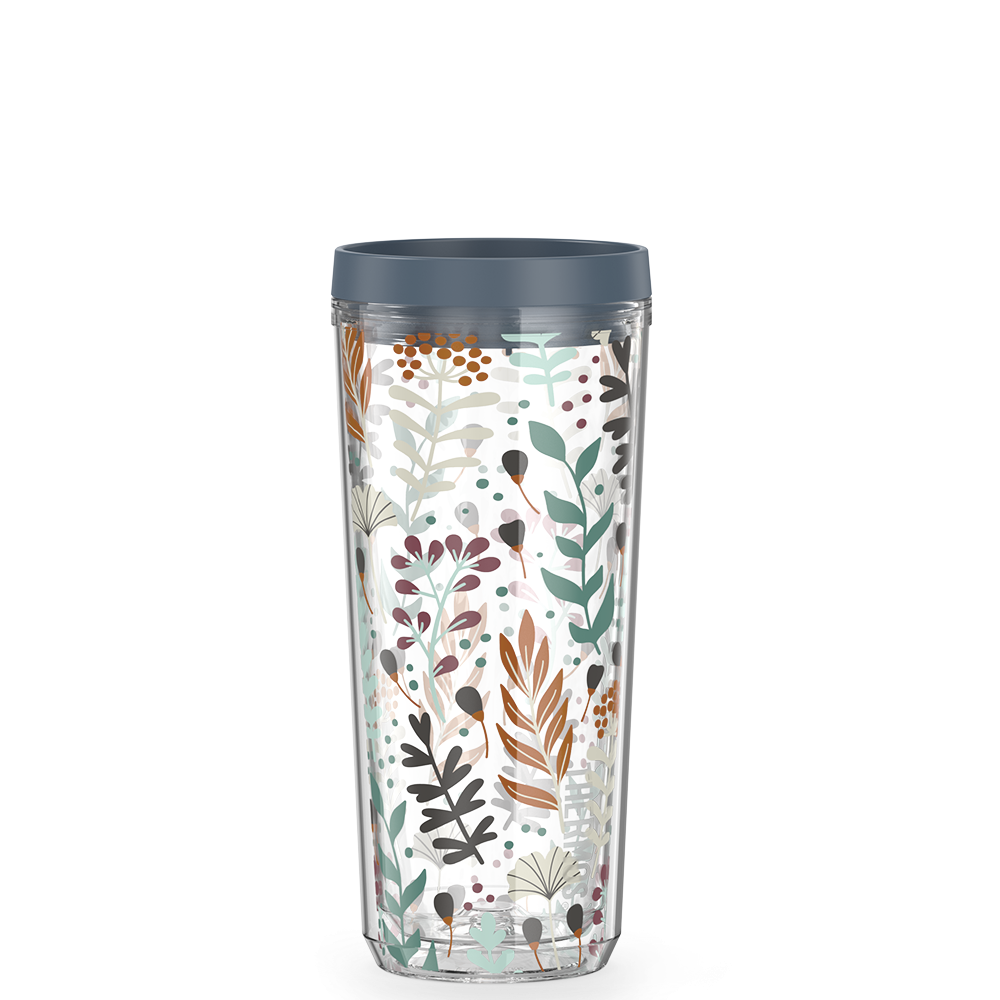 24oz DOUBLE WALL TUMBLER WHIMSICAL LEAVES、mySite、noshort
