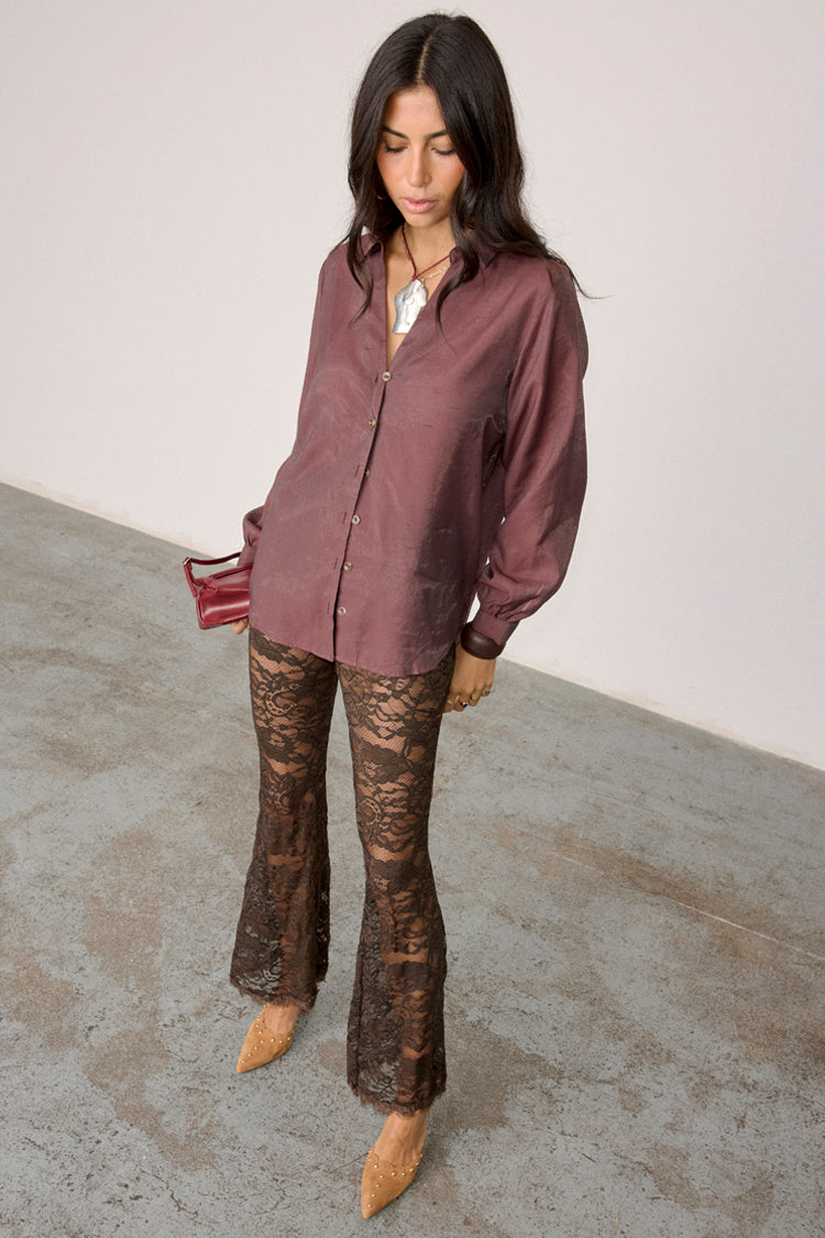 Chocolate Lace Diva Trousers Petite、mySite、solidvoid