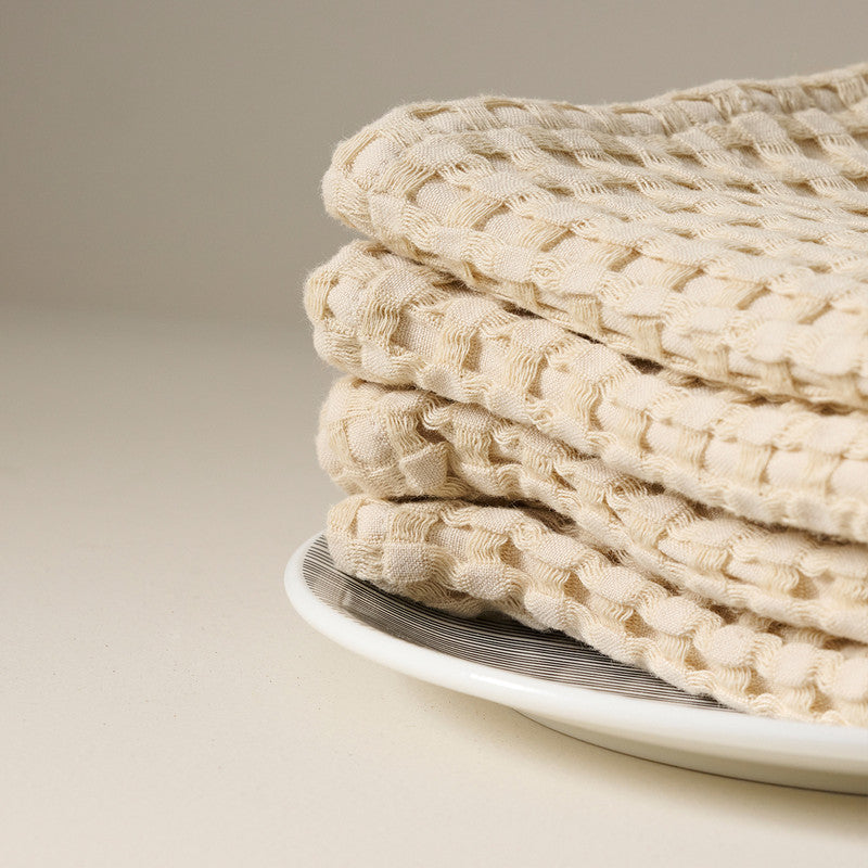 Cotton Face Towel | Waffle | Creamy Malt、mySite、camillekostekn
