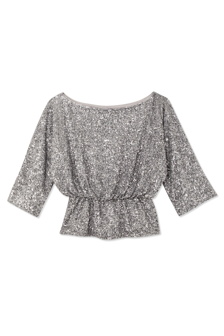 Silver Sequin Tilly Top、mySite、solidvoid