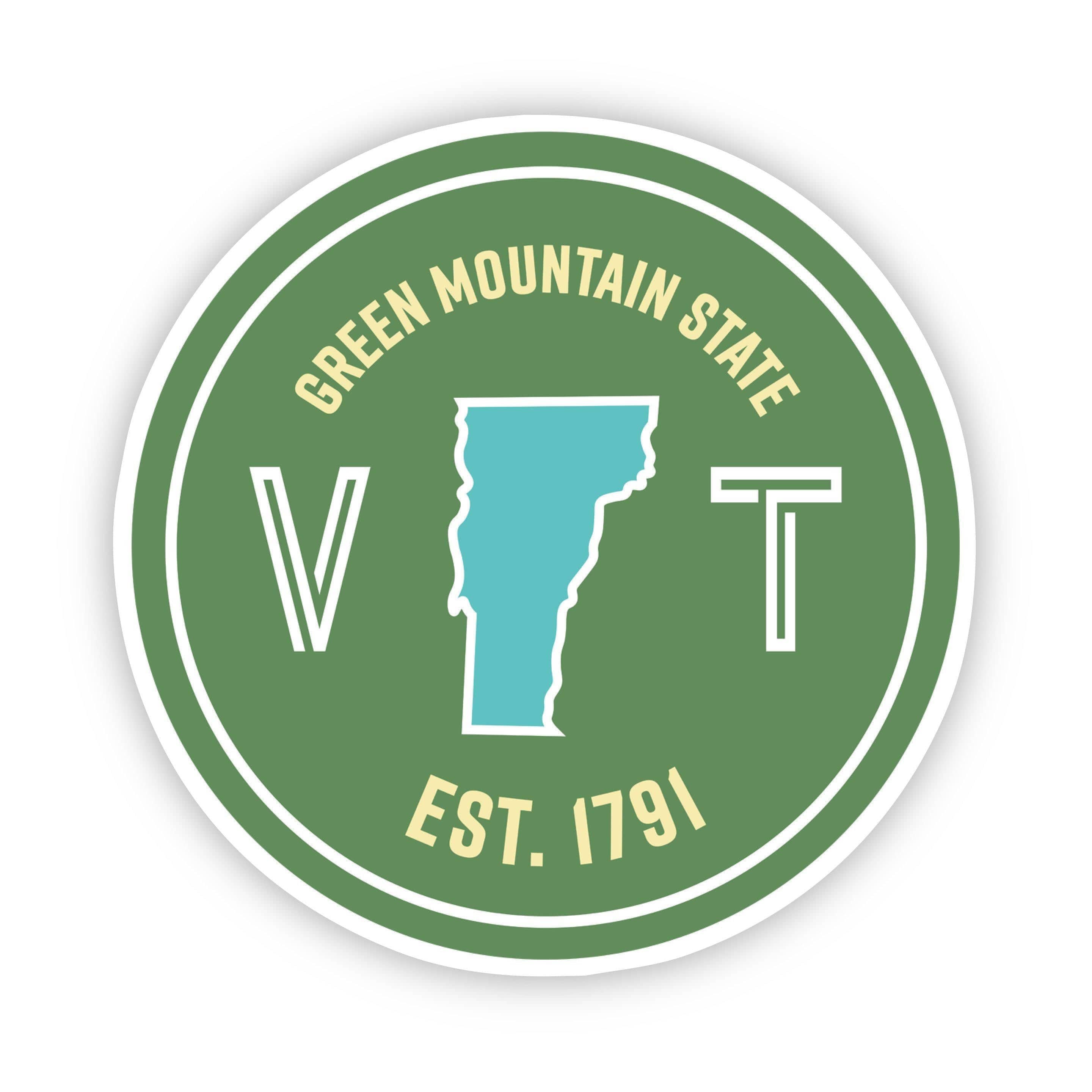  Green Mountain State Vermont Sticker、mySite、elrpsem3k