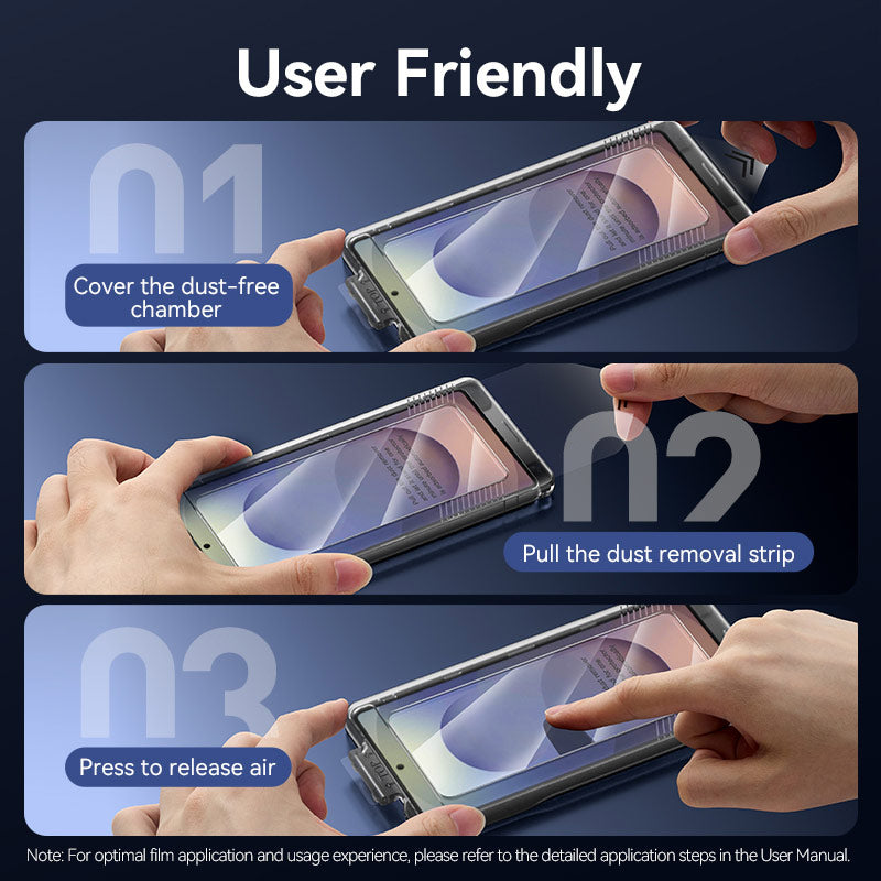 Vention HD Tempered Glass Screen Protector for Samsung Galaxy S25 6.2 with Dust-Free Installation Tool、mySite、fannypackpong