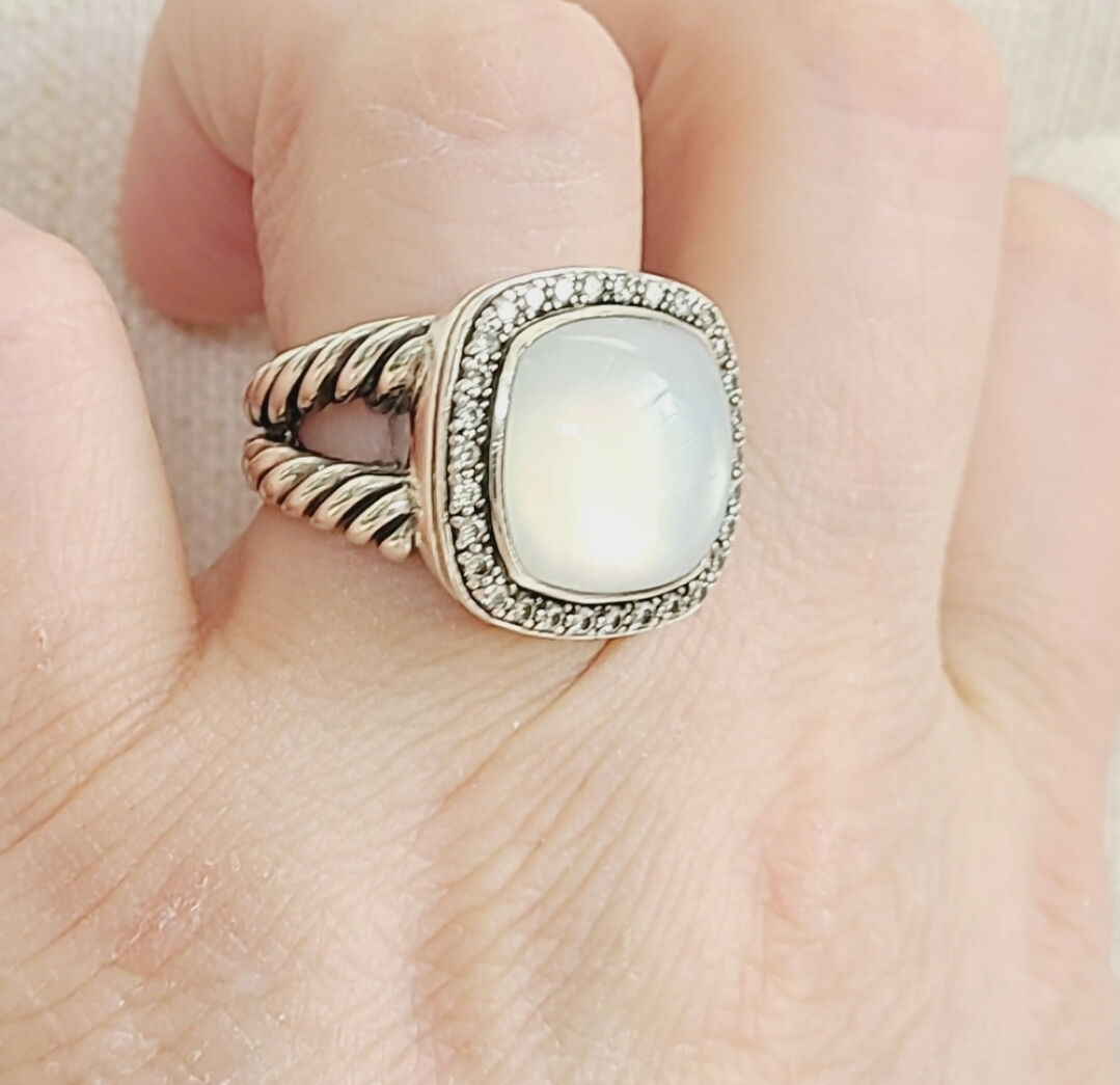 David Yurman Albion 14mm Moonstone & Diamond Ring、mySite、hinf8tx79