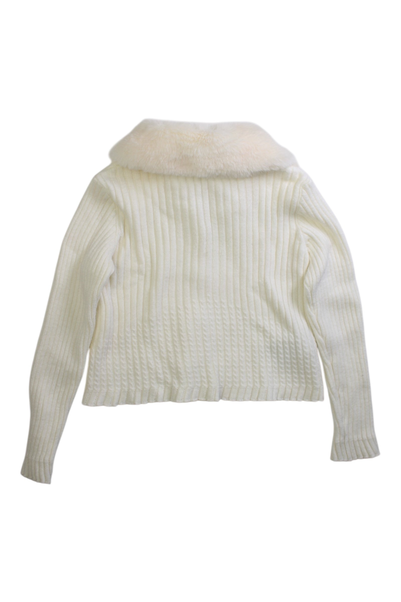 Mayoral Faux Fur Collar Cardigan 6T、mySite、g9winljtr