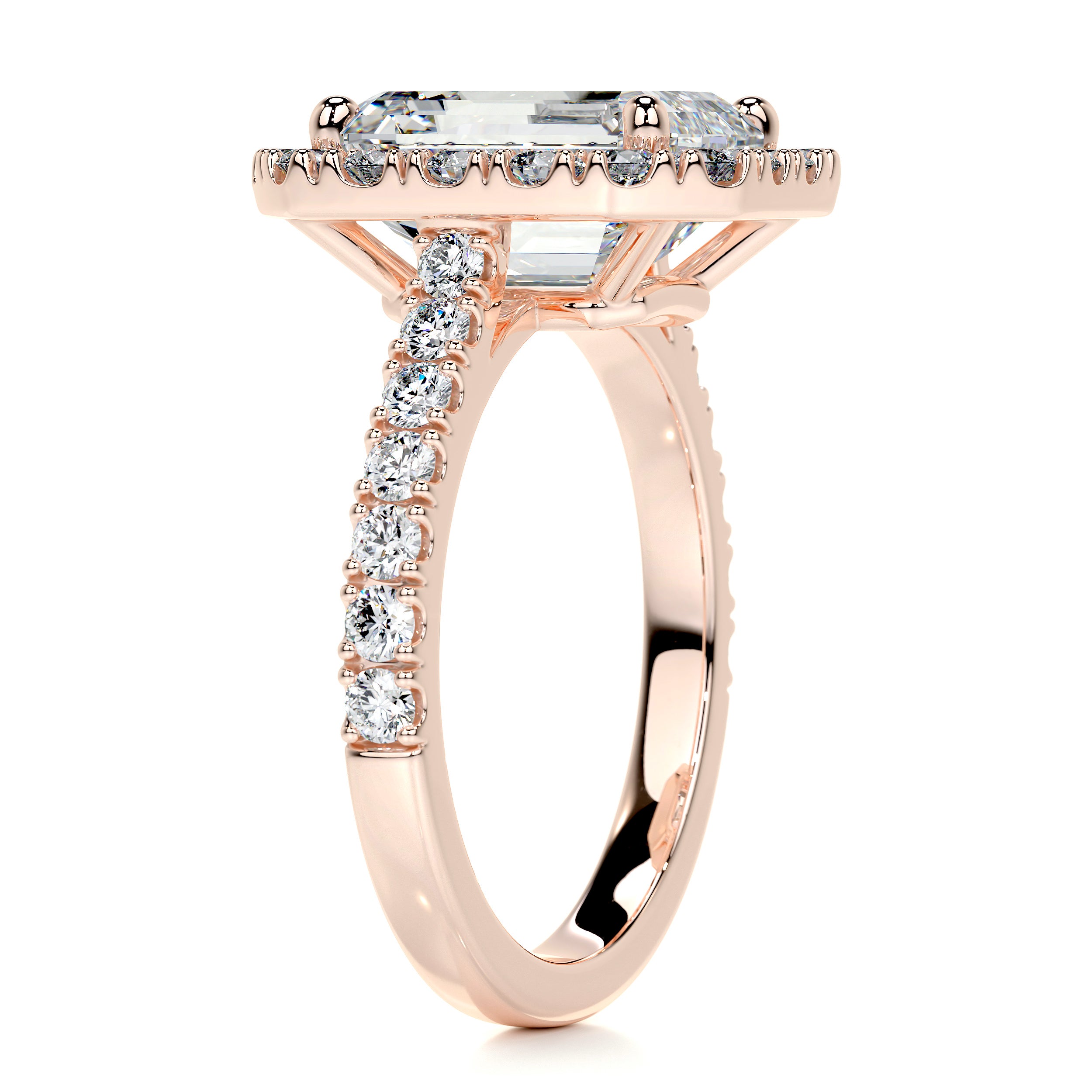 Zoey Moissanite & Diamond Ring -14K Rose Gold、mySite、hinf8tx79