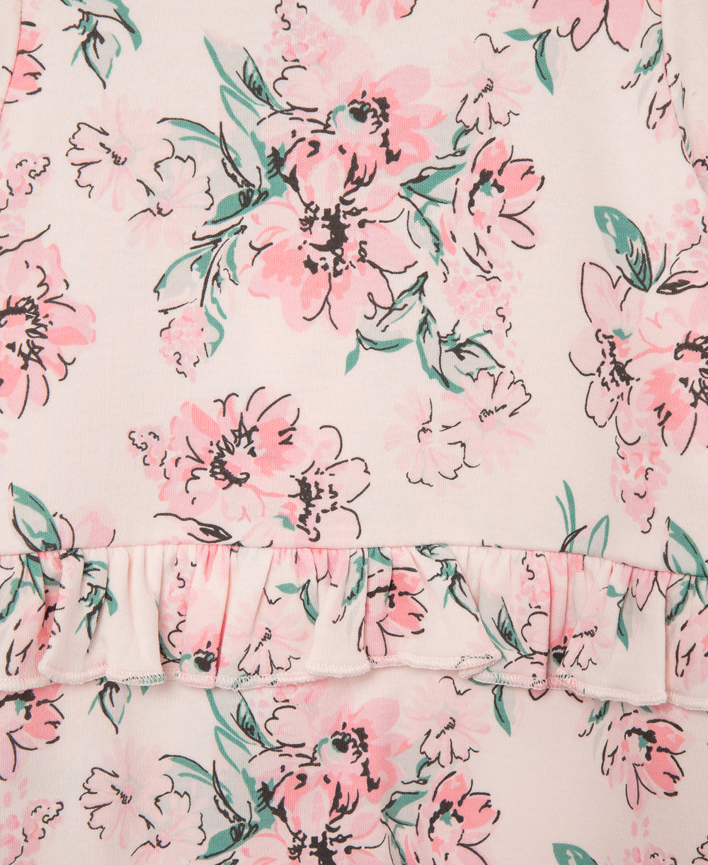  Dream Floral 2-Way-Zip Footed One-Piece and Headband、mySite、layawaytickets