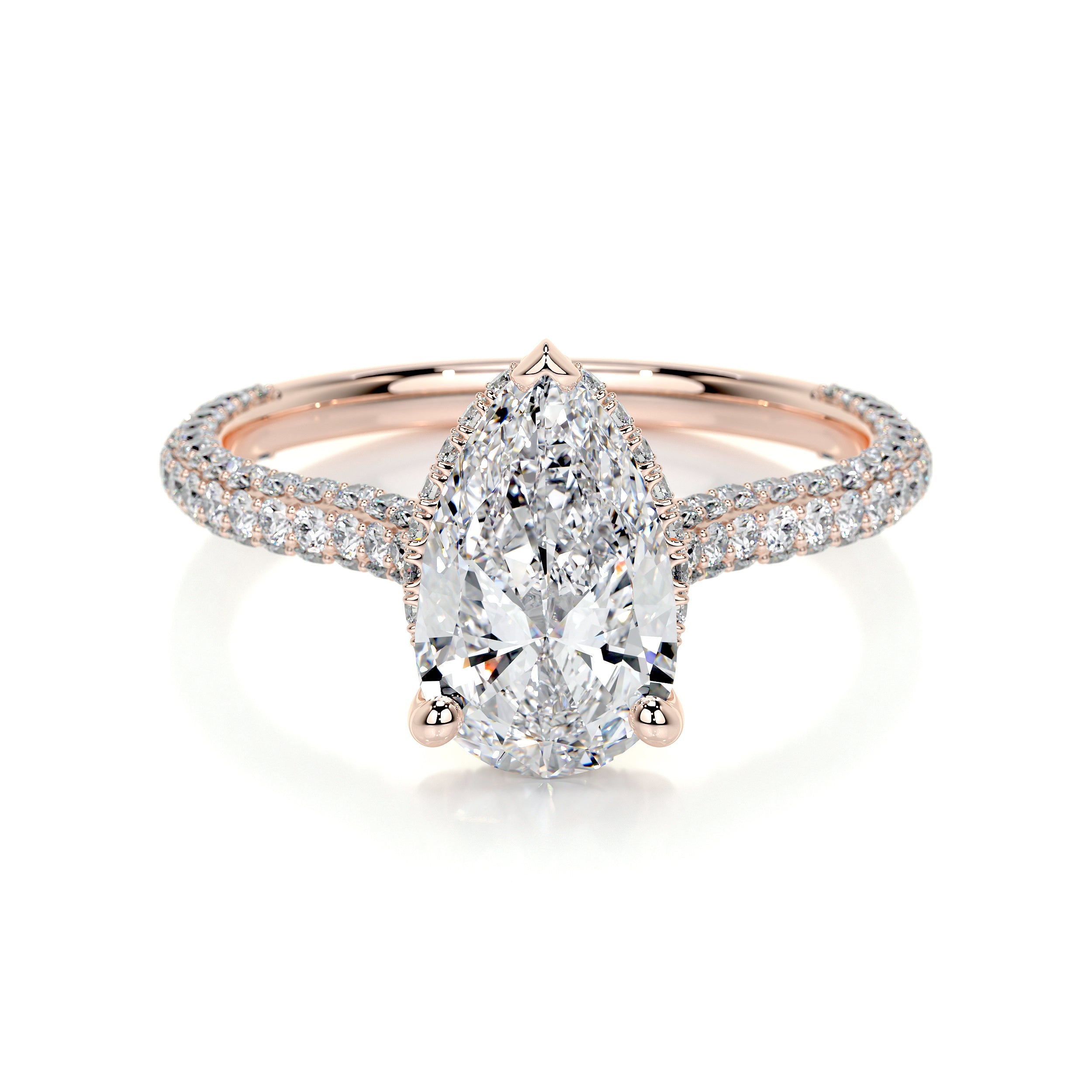Nakia Lab Grown Diamond Ring -14K Rose Gold (RTS)、mySite、hinf8tx79