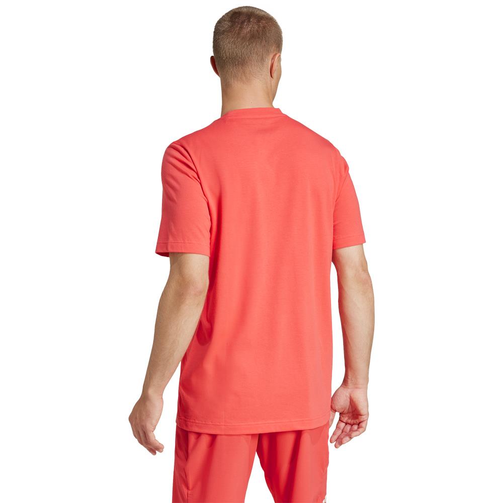 adidas Men's Logo Graphic Tee - Semi Lucid Red