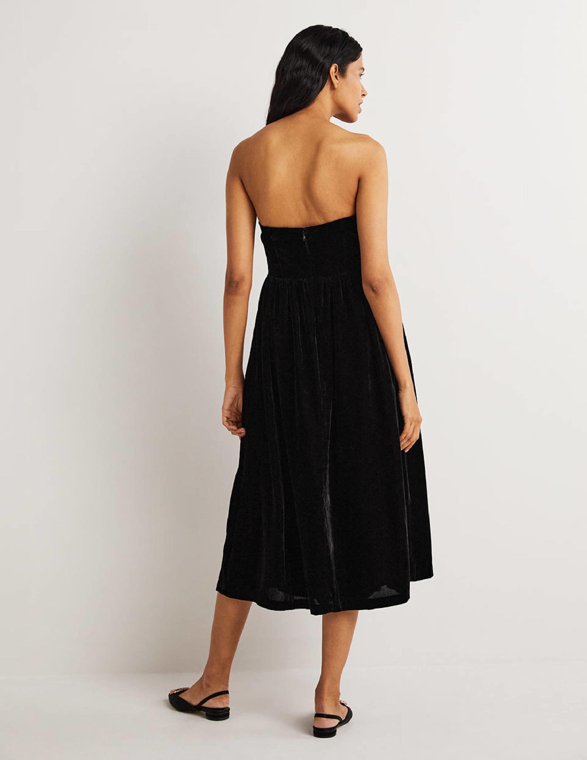  Strapless Velvet Dress-Black、mySite、ashleygrahame