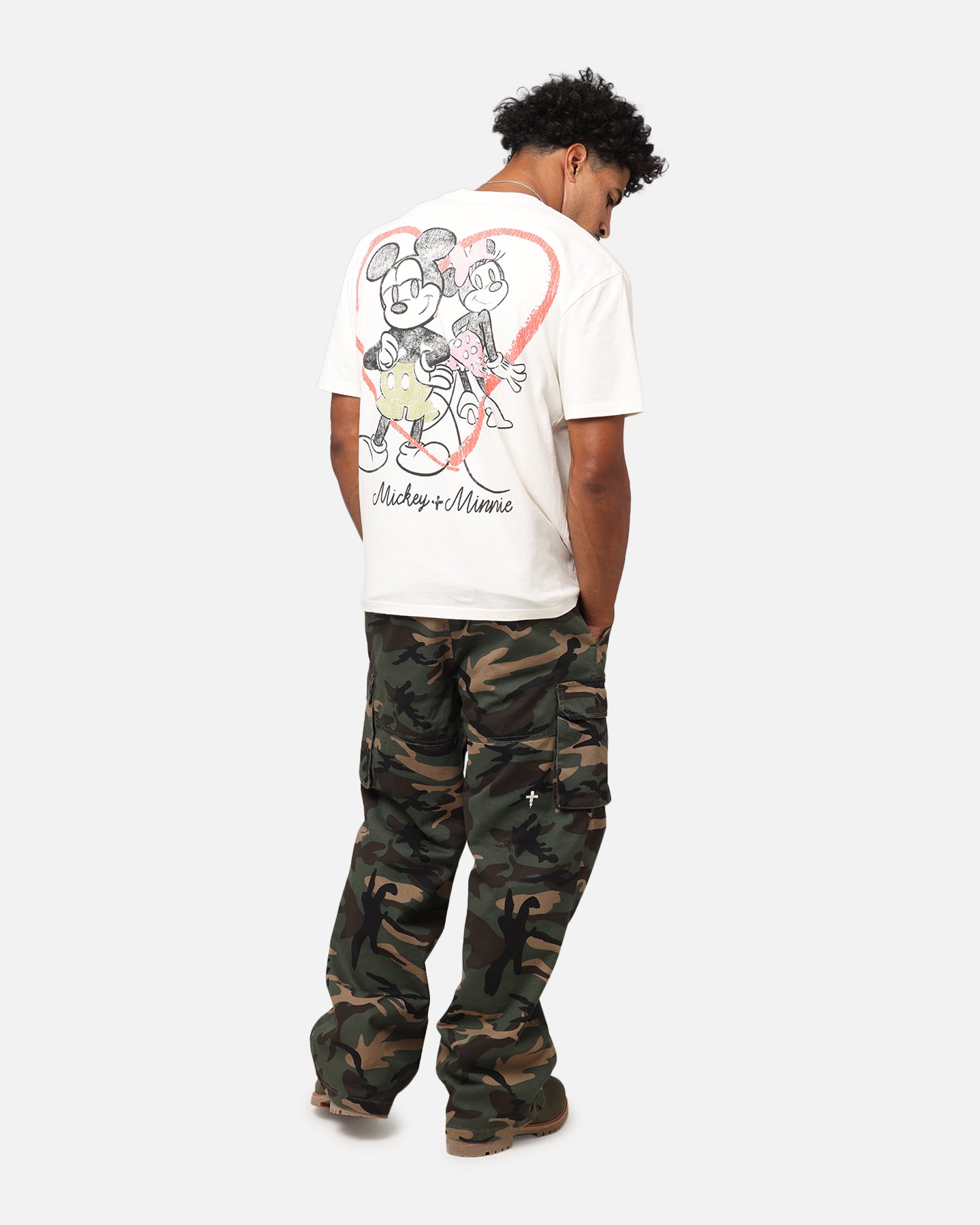 Goat Crew Disney’s Mickey Mouse & Minnie Mouse Heavyweight T-Shirt Off White、mySite、zt4zffjzw