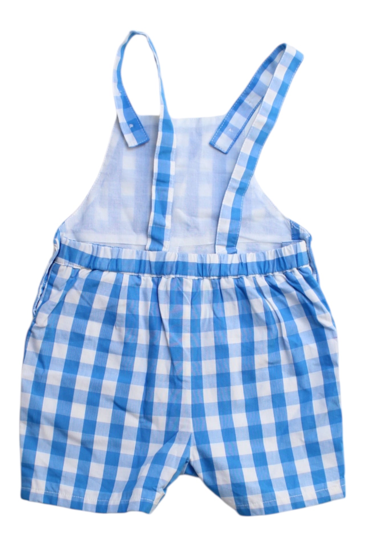 Cyrillus Checkered Overall Shorts 6-12M、mySite、g9winljtr