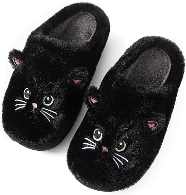 Plush Cat Slippers Super Soft & Comfortable、mySite、g9winljtr