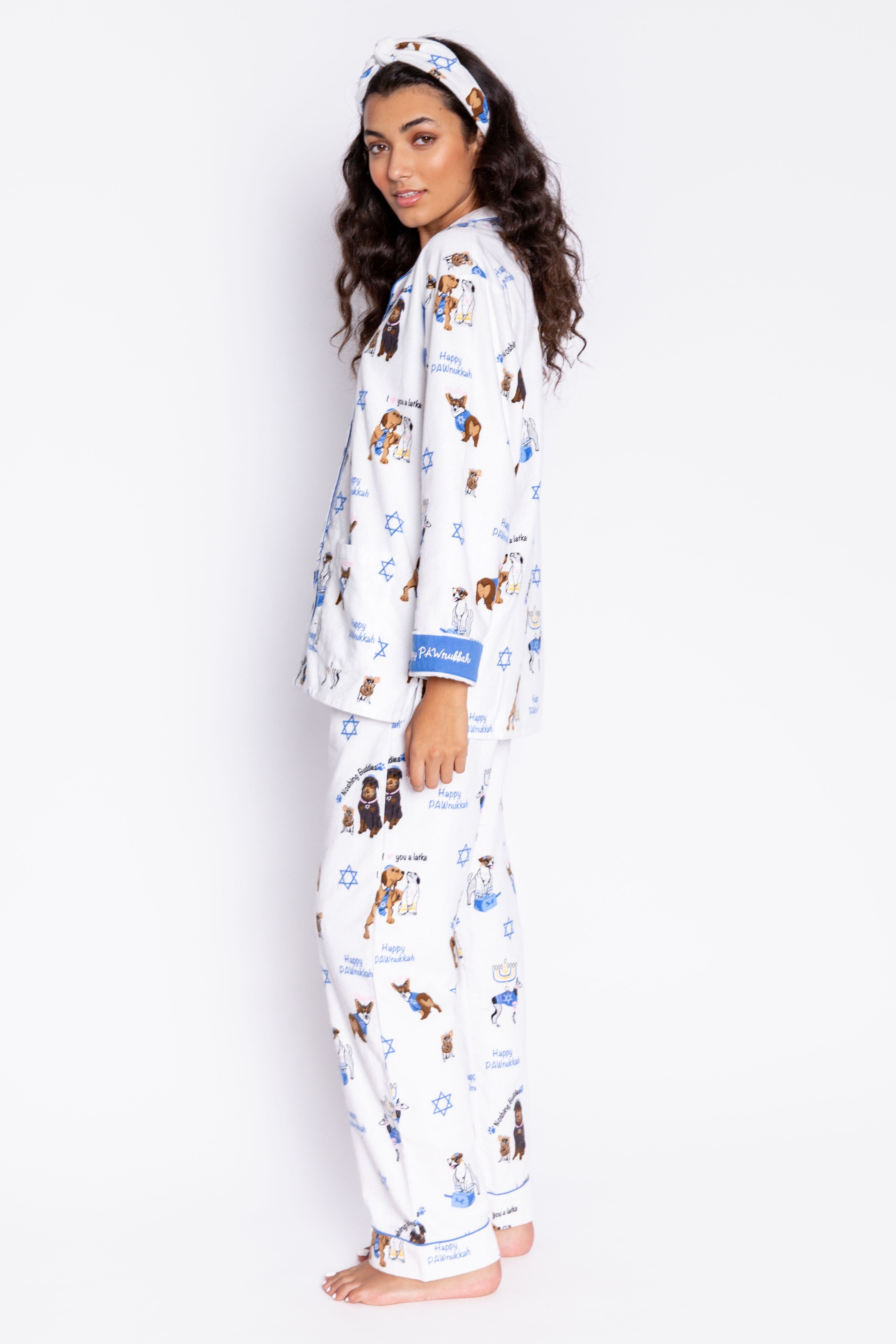 Happy Pawnukkah Hanukkah Pajamas Set by P.J. Salvage - (XS - XL)、mySite、topwebapps