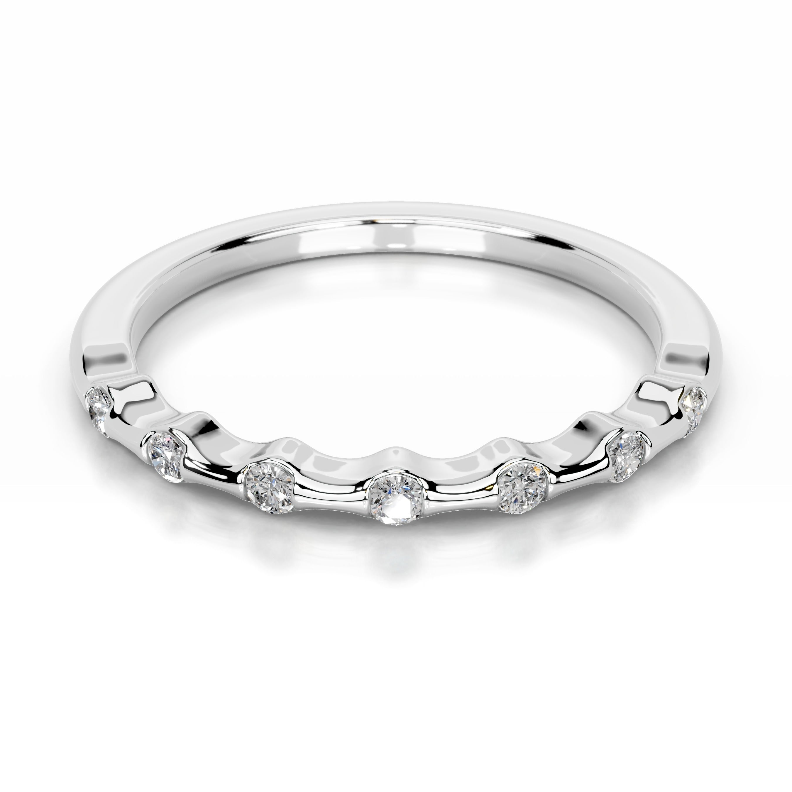 Sunny Lab Grown Diamond Wedding band - Platinum、mySite、hinf8tx79