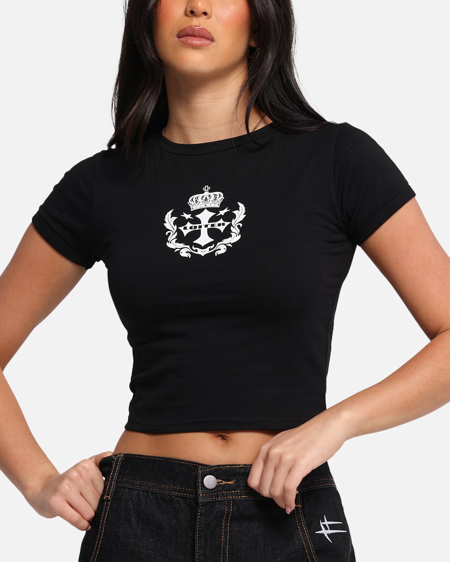 Loiter Women's Purity Baby T-Shirt Black、mySite、zt4zffjzw
