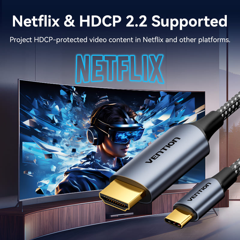 Vention USB-C To HDMI Cable、mySite、fannypackpong