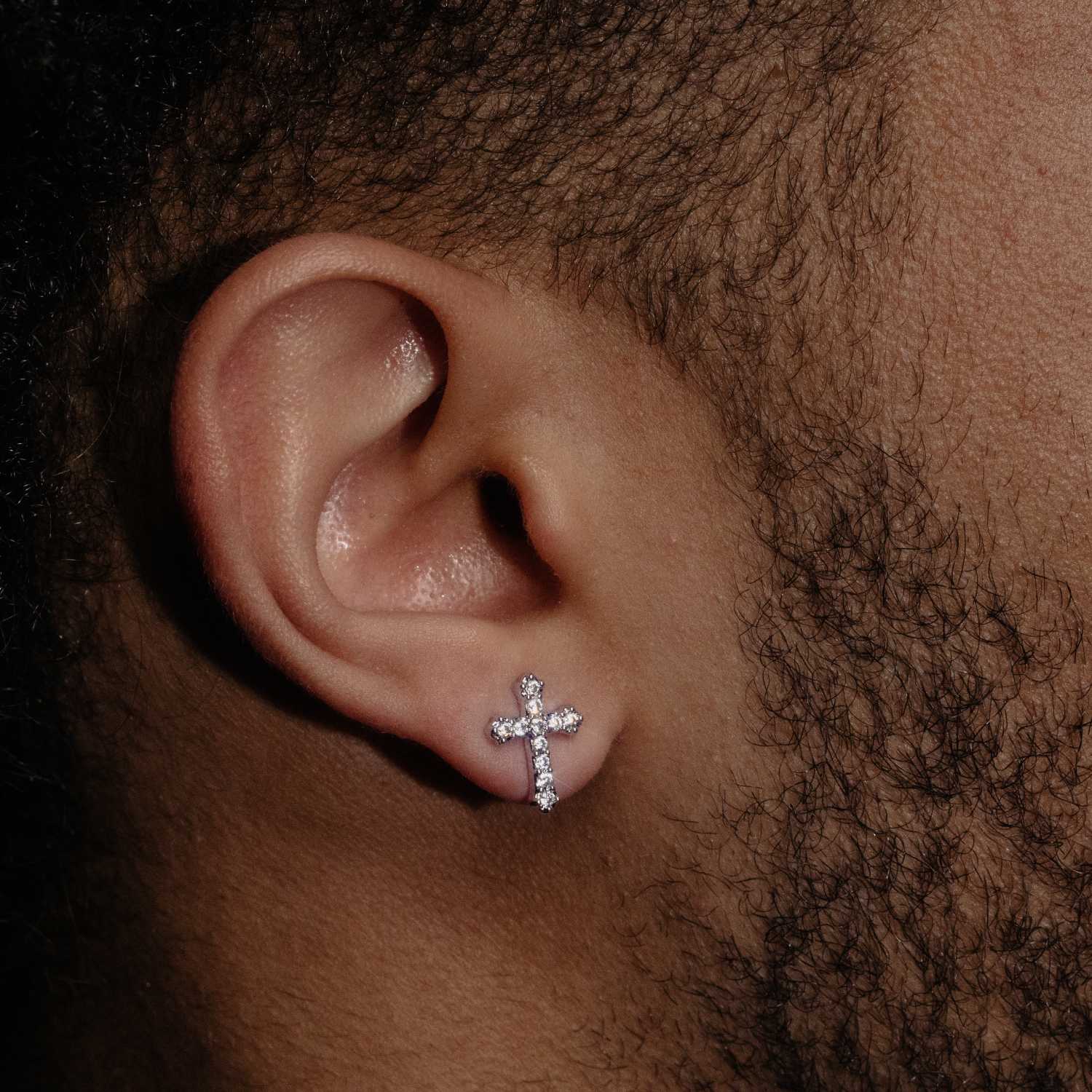 VVS Cross Earrings 14K Gold、mySite、hinf8tx79