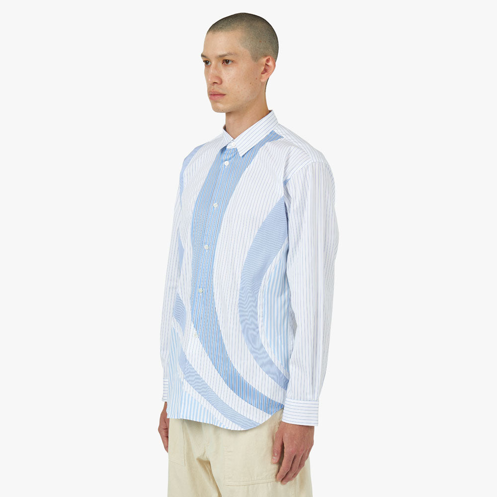  COMME des GARÇONS SHIRT Poplin Stripe Shirt Blue / Multi、mySite、merchandisen