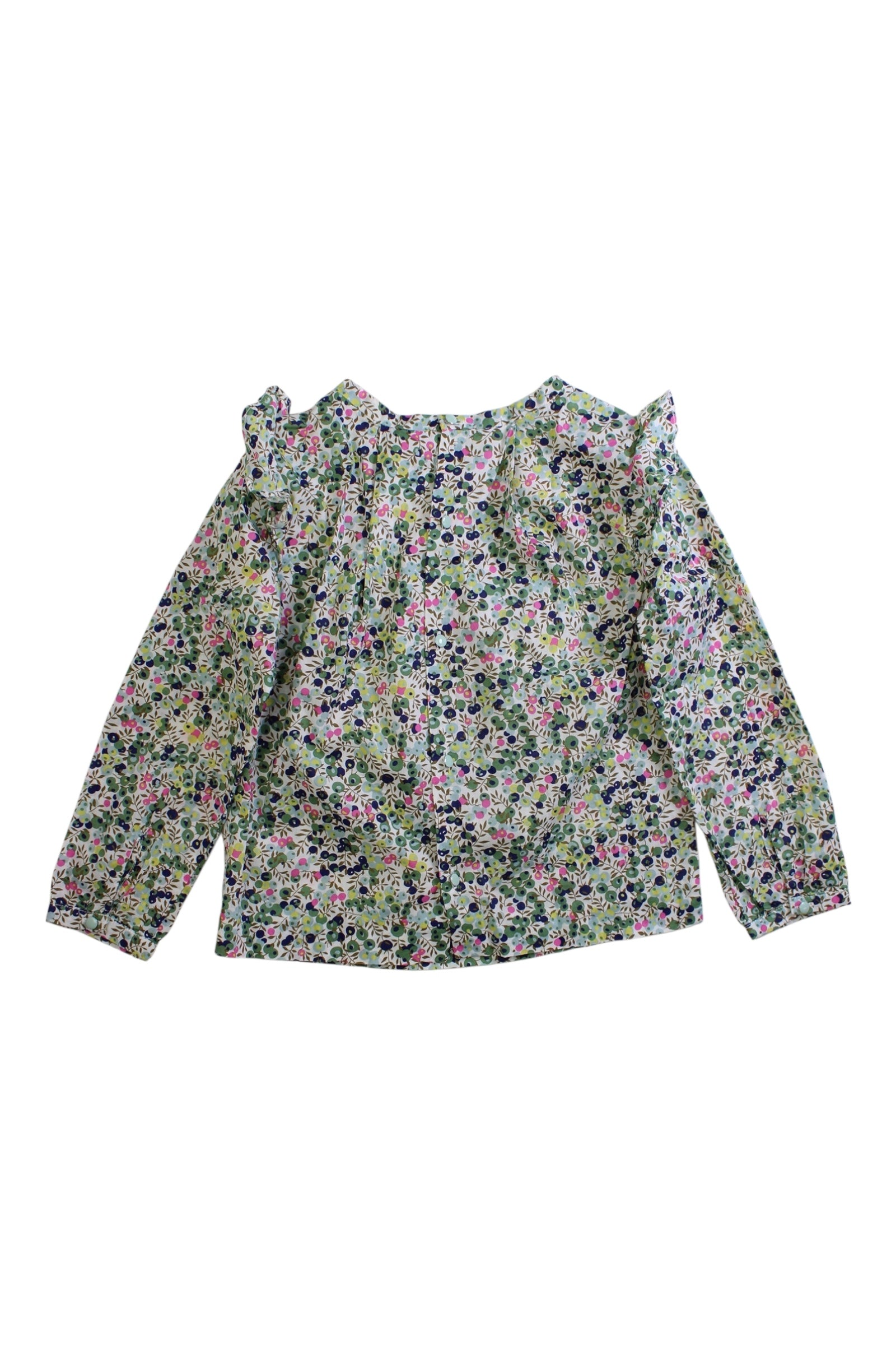Jacadi Floral Long Sleeve Shirt - Size 5T、mySite、g9winljtr