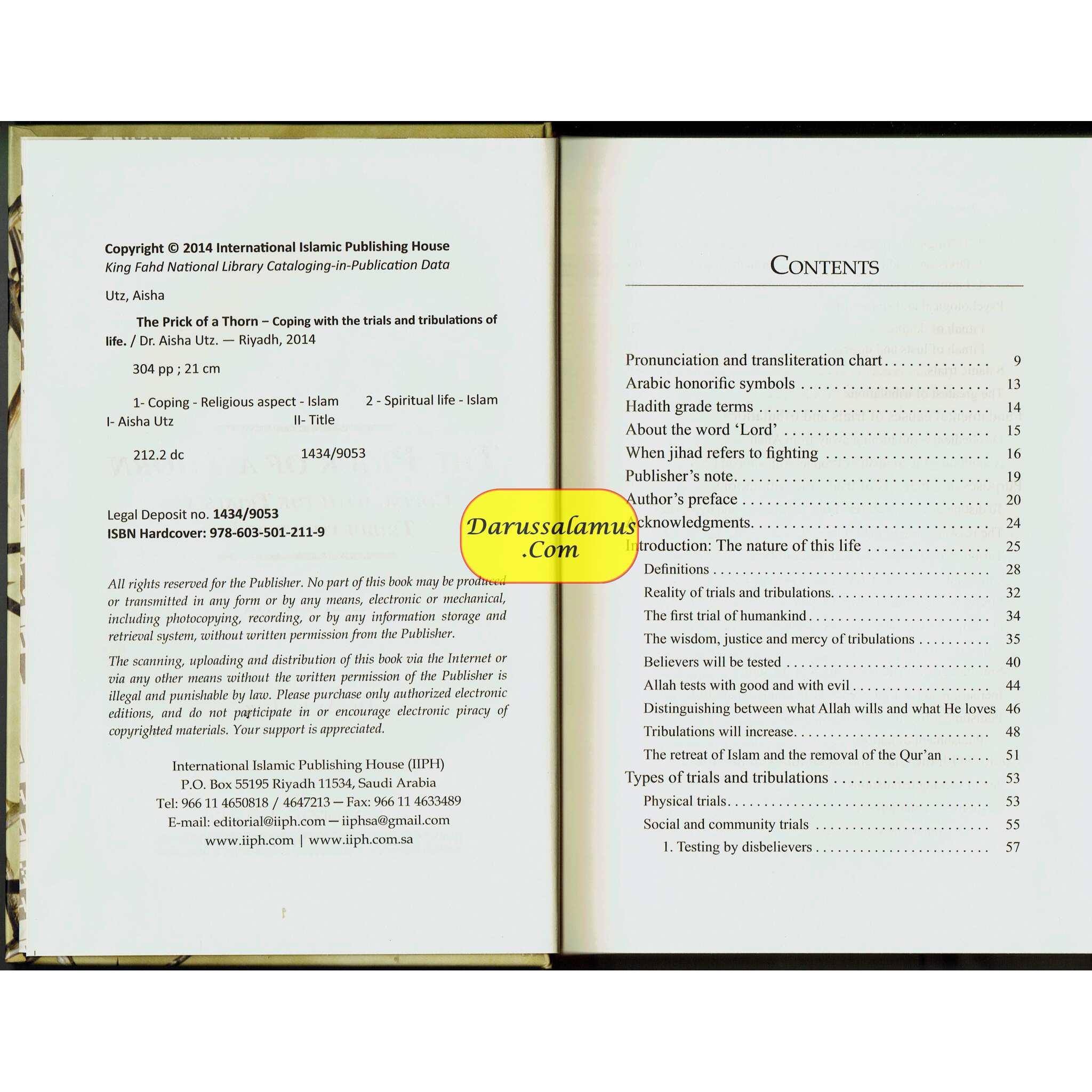 The Prick of a Thorn: Coping with the Trials and Tribulation of Life By Aisha Utz、mySite、topwebapps