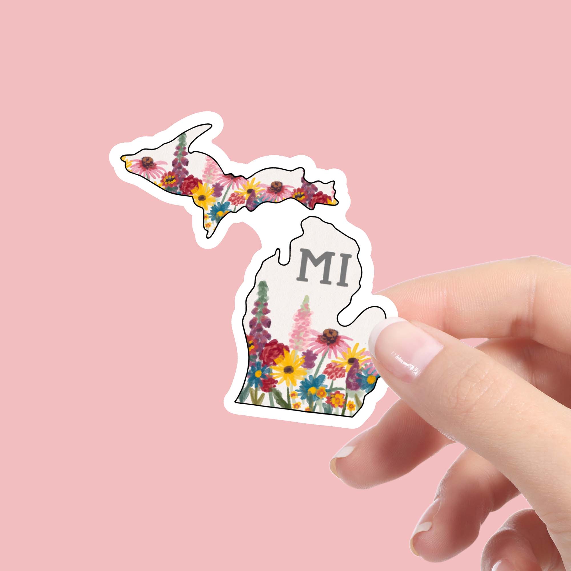  Michigan Painterly Pattern Sticker、mySite、ghnorth