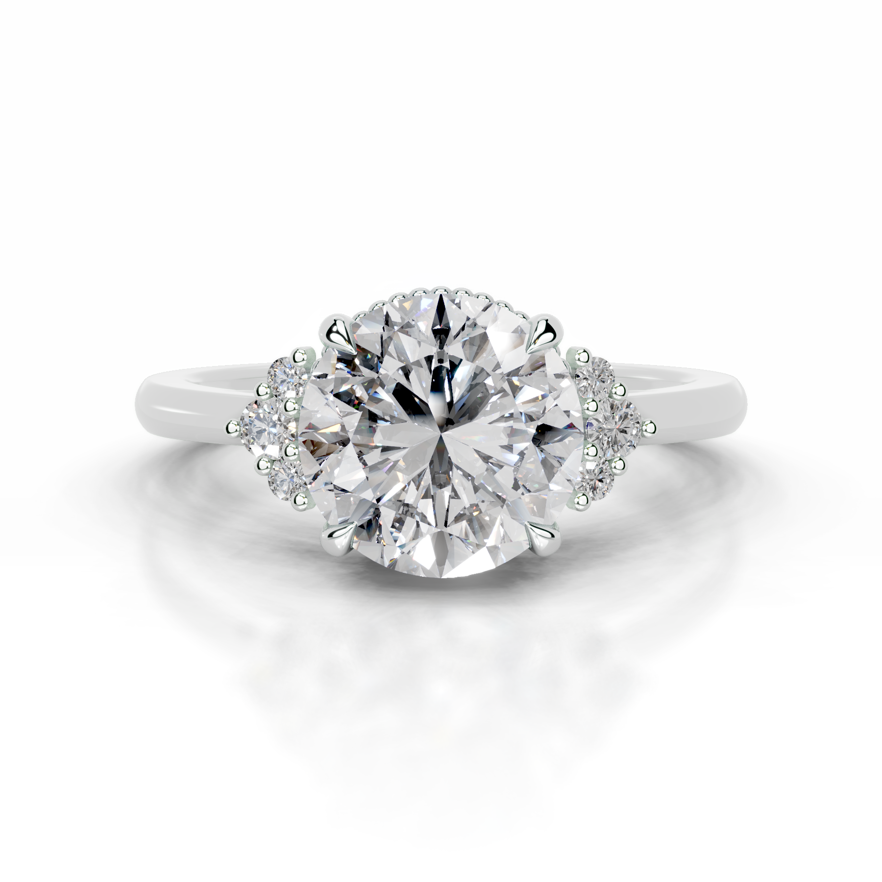 Natasha Diamond Engagement Ring (2.10 Carat) -Platinum、mySite、hinf8tx79