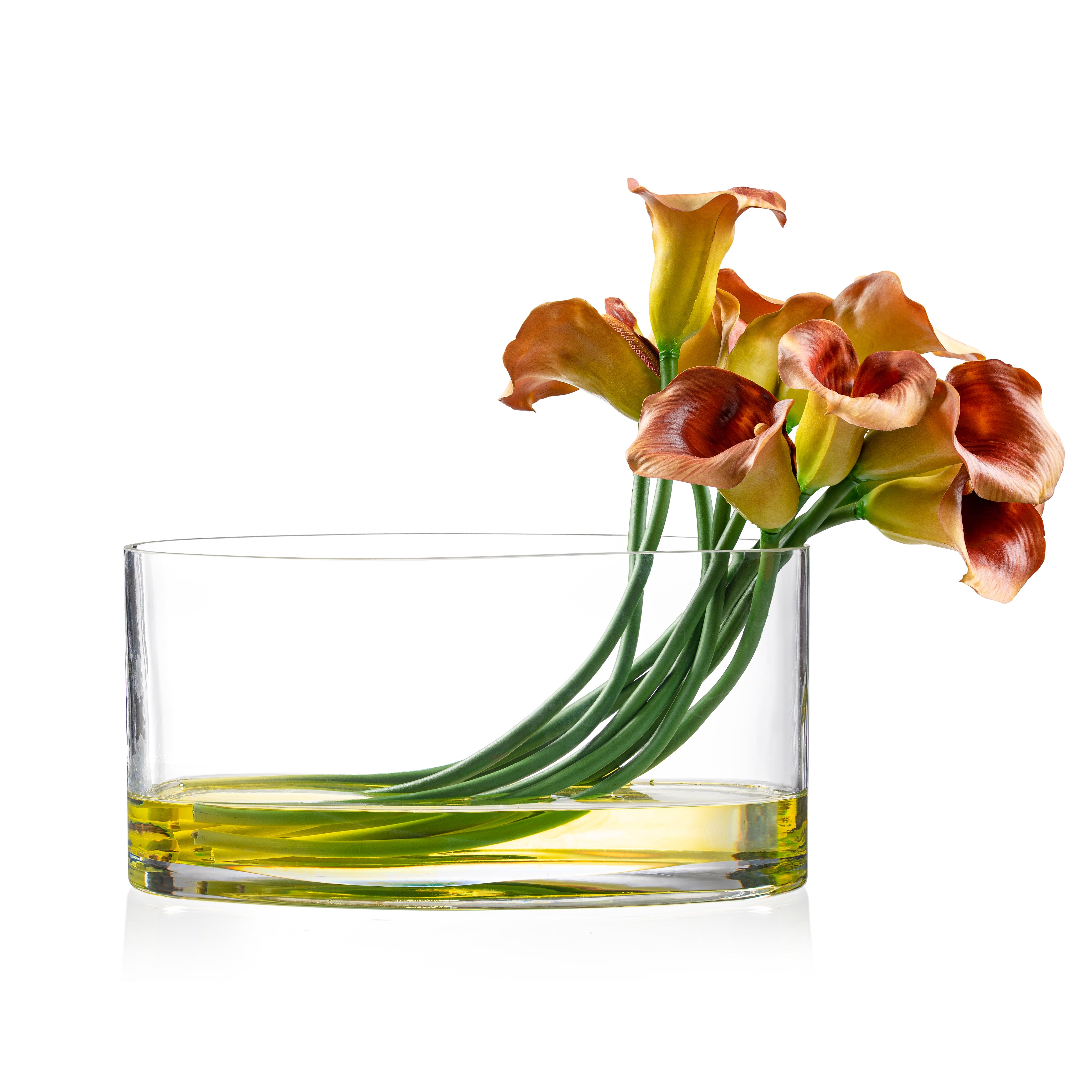  DH Cala Lily In Oval Glass Vase、mySite、elrpsem3k