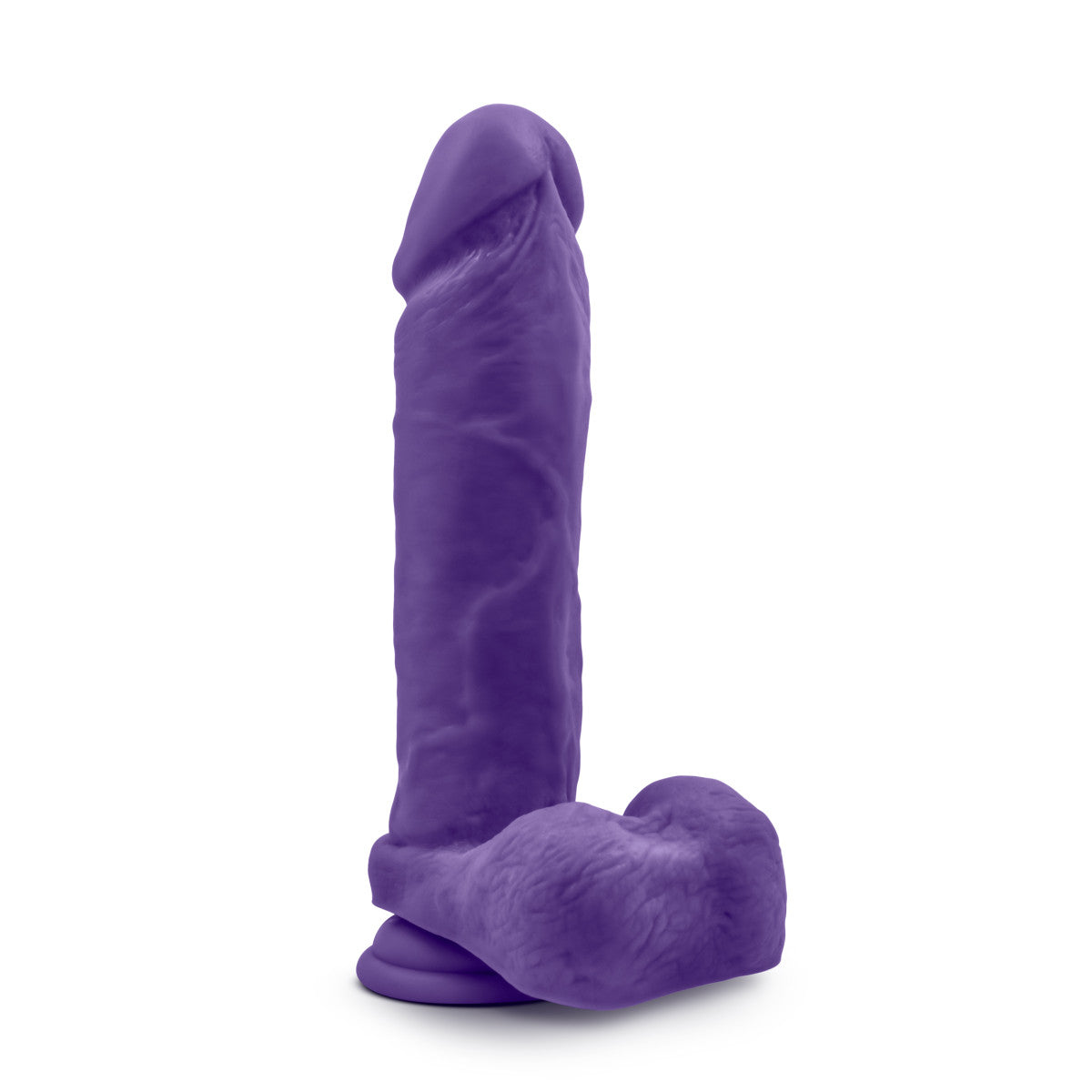 Au Naturel Bold By Blush® | Massive Realistic Purple 9-Inch Long Dildo With Balls & Suction Cup Base、mySite、bottomscart